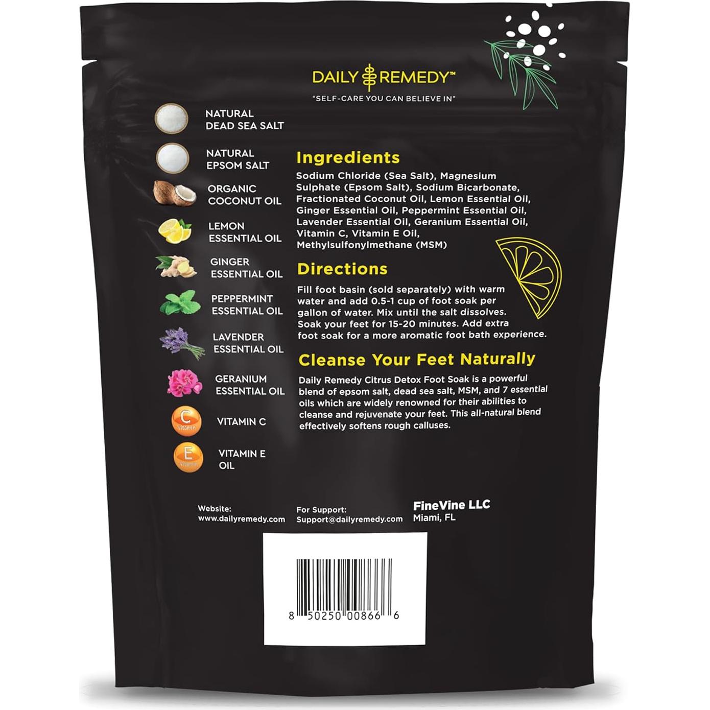 Remojo de Pies Detox Daily Remedy 0.45 kg Cítricos