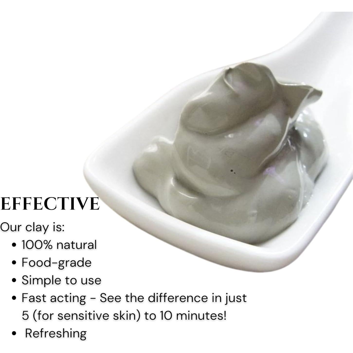 Arcilla Bentonita Sanadora Schizandu 1.36 Kg Vegana Detox