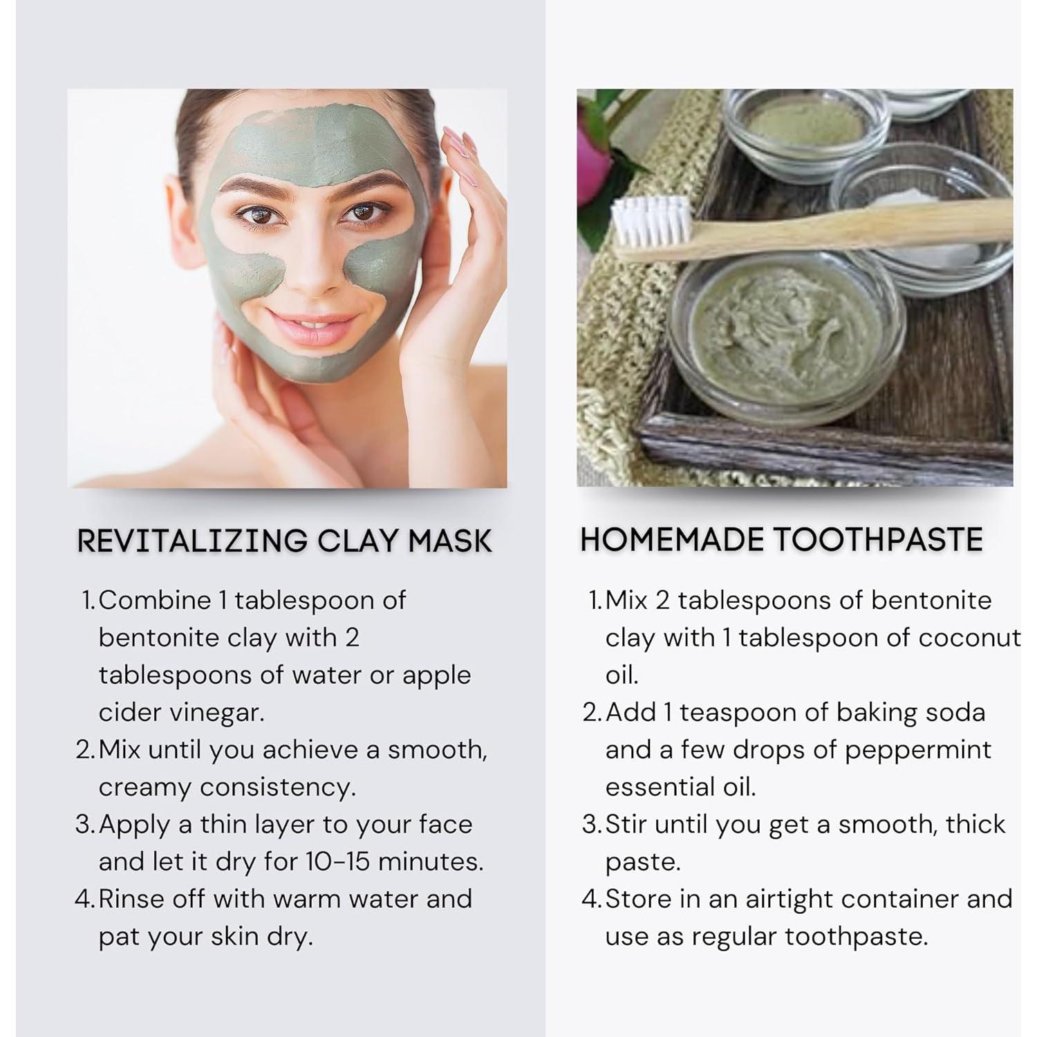 Arcilla Bentonita Sanadora Schizandu 1.36 Kg Vegana Detox