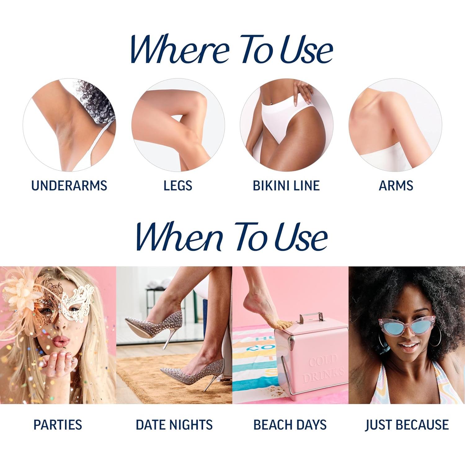 Tiras de Cera Veet para Vello Corporal Femenino 40 Unidades