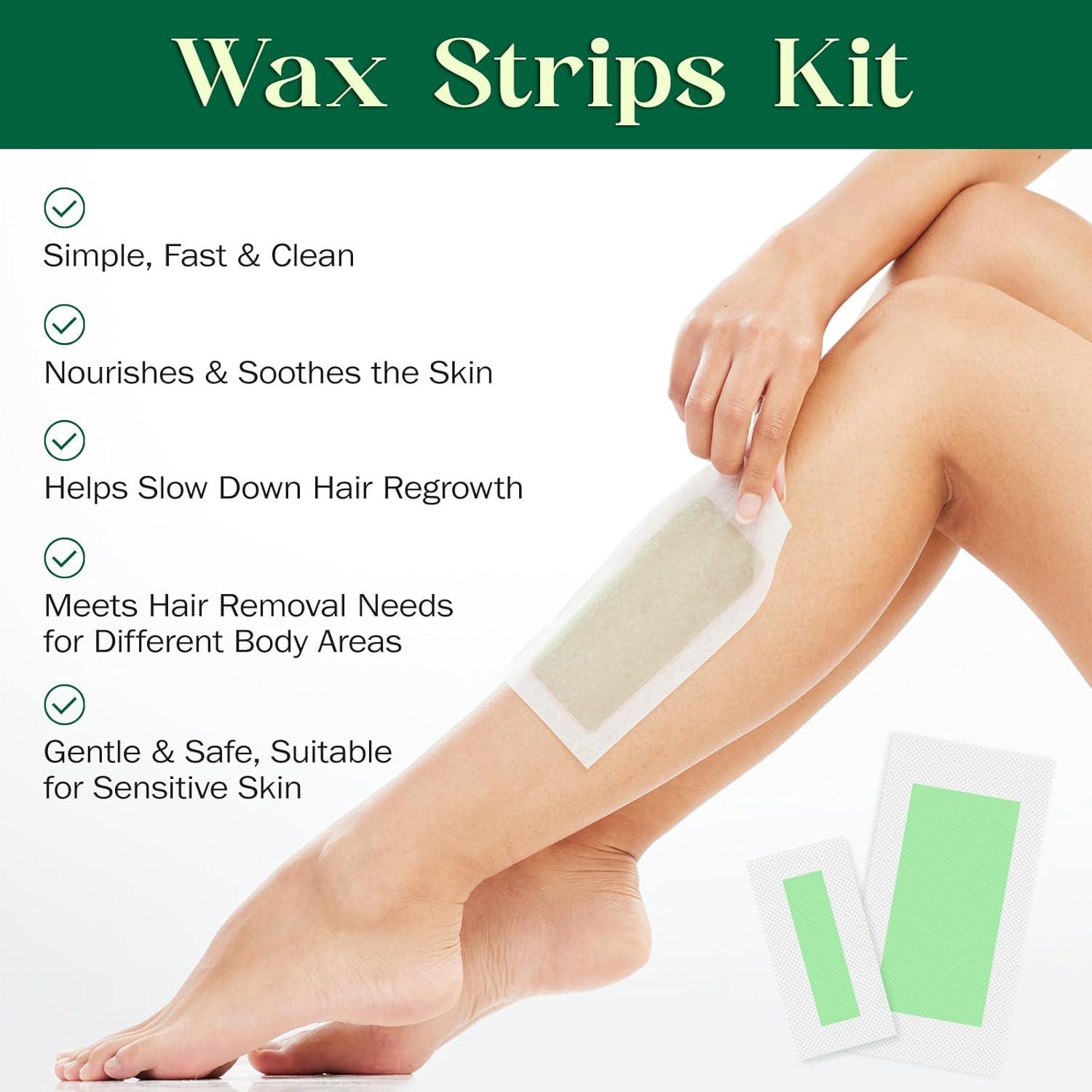 Tiras de Cera Facial Hipoalergénicas Yiyang - 60 Unidades