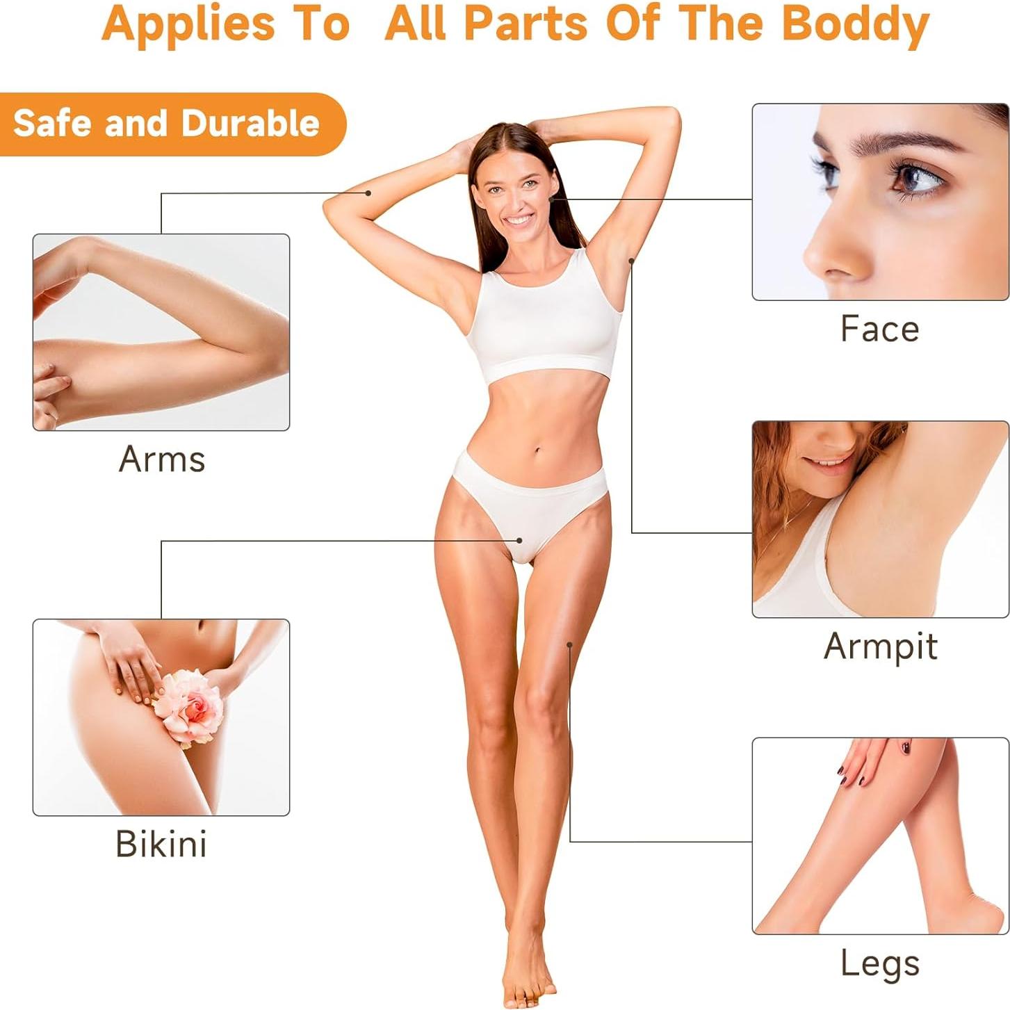 300 Tiras de Cera No Tejidas FEBABACI para Depilación