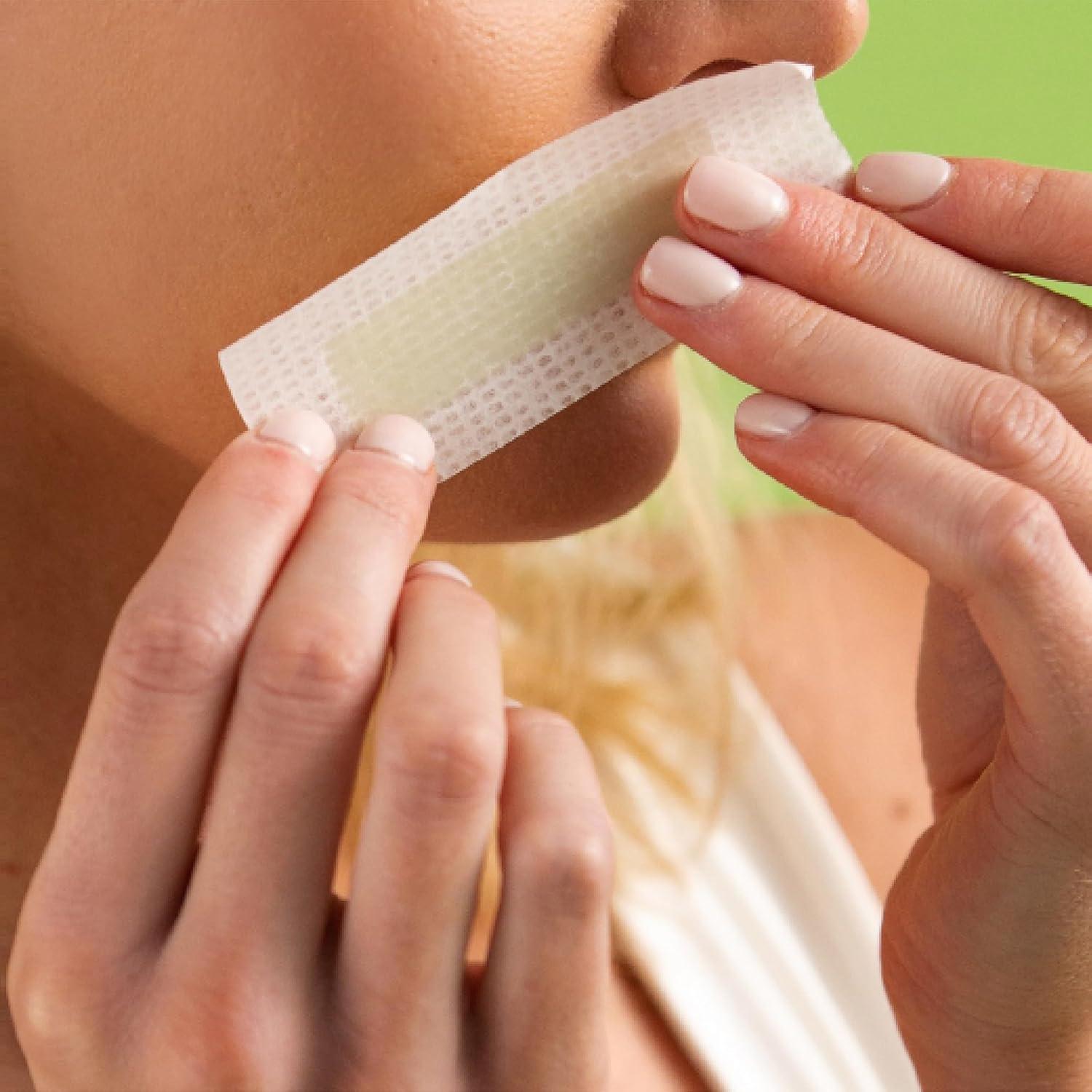 Cintas de Cera Facial Nad's Hipoalergénicas 48 Unidades