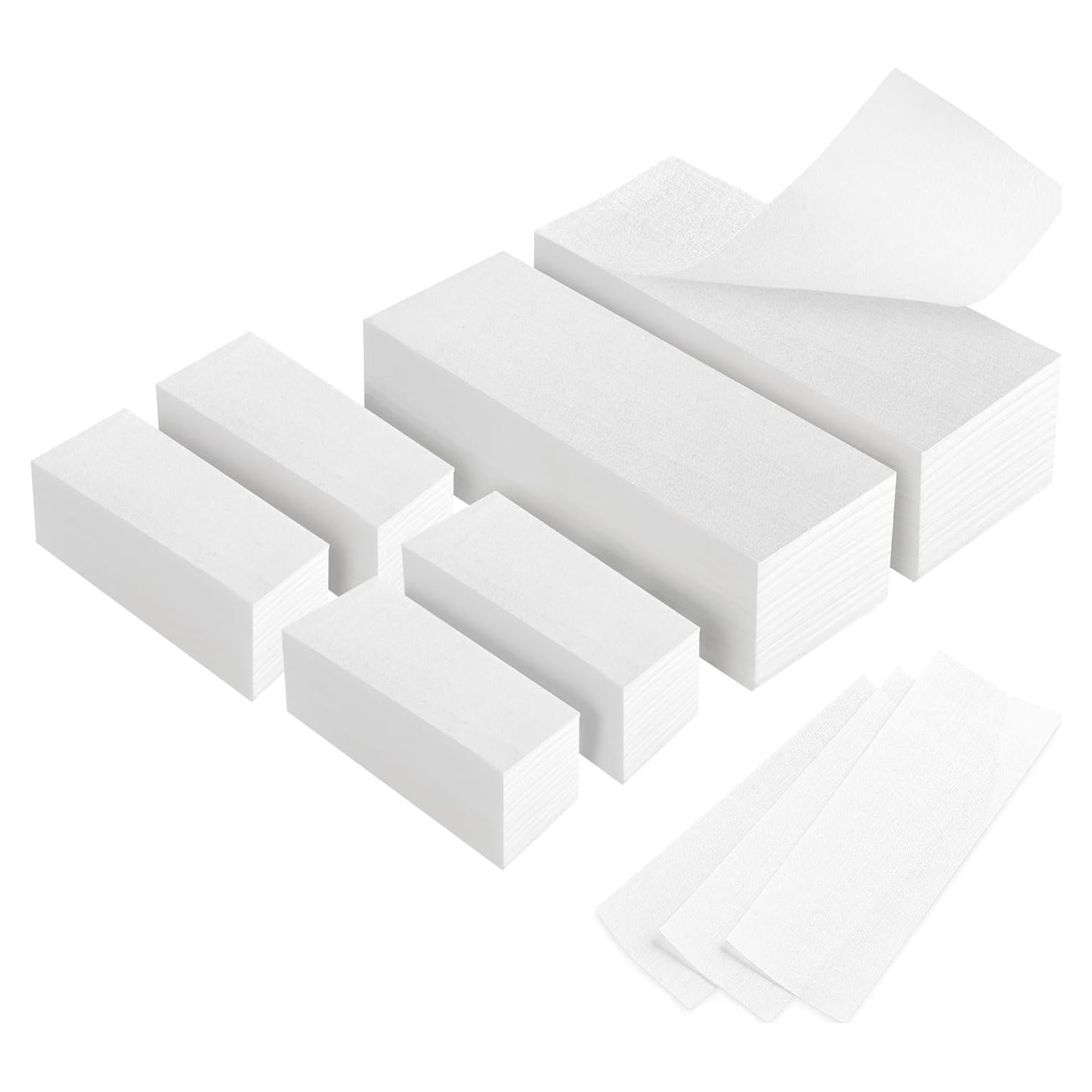 Tiras de Cera No Tejidas EWVVSS 600 Piezas para Depilación