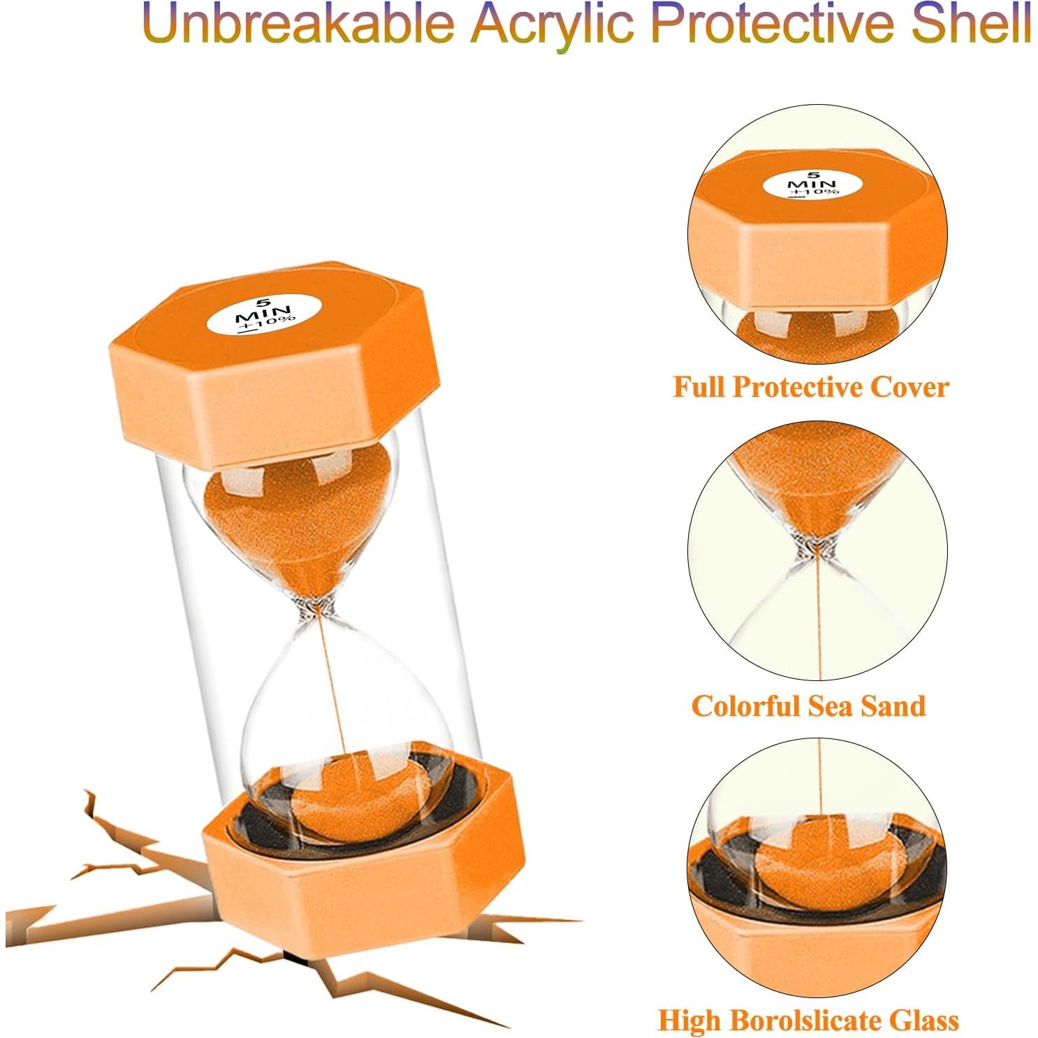 Reloj de Arena SuLiao para Niños 1/3/5/10/30 Minutos
