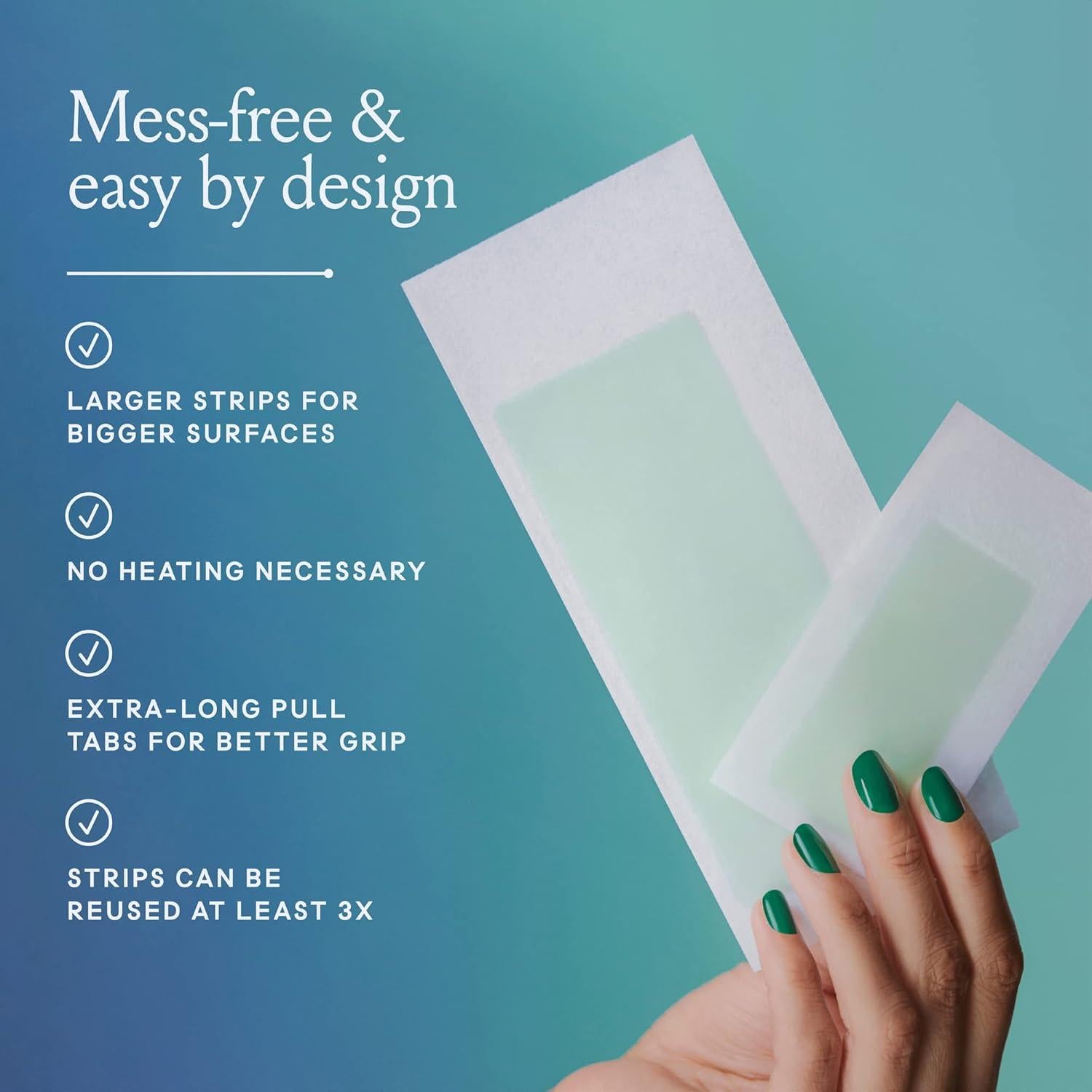 Kit de Cera Billie para Cuerpo y Axilas - 36 Tiras Veganas