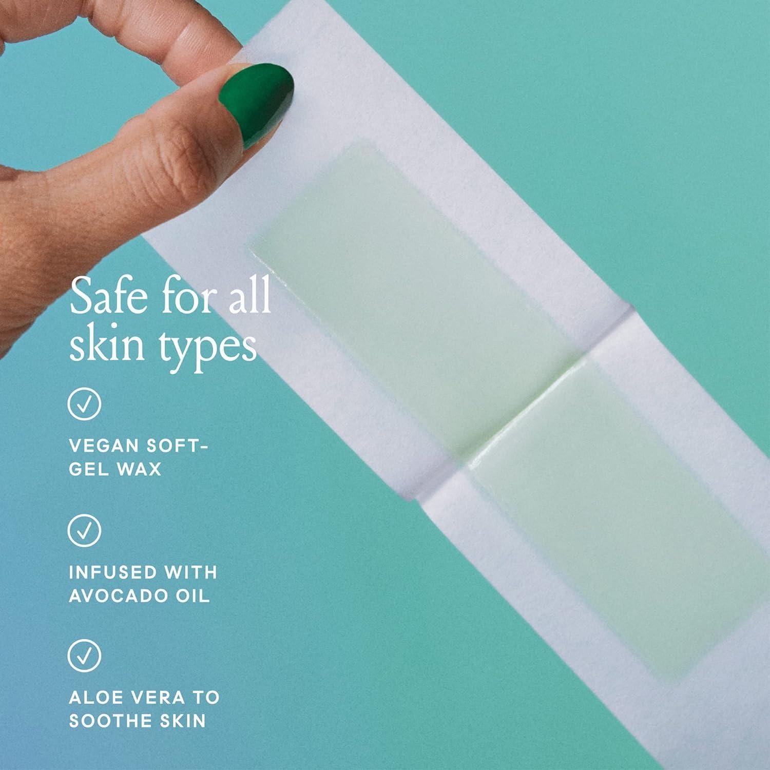 Kit de Cera Billie para Cuerpo y Axilas - 36 Tiras Veganas