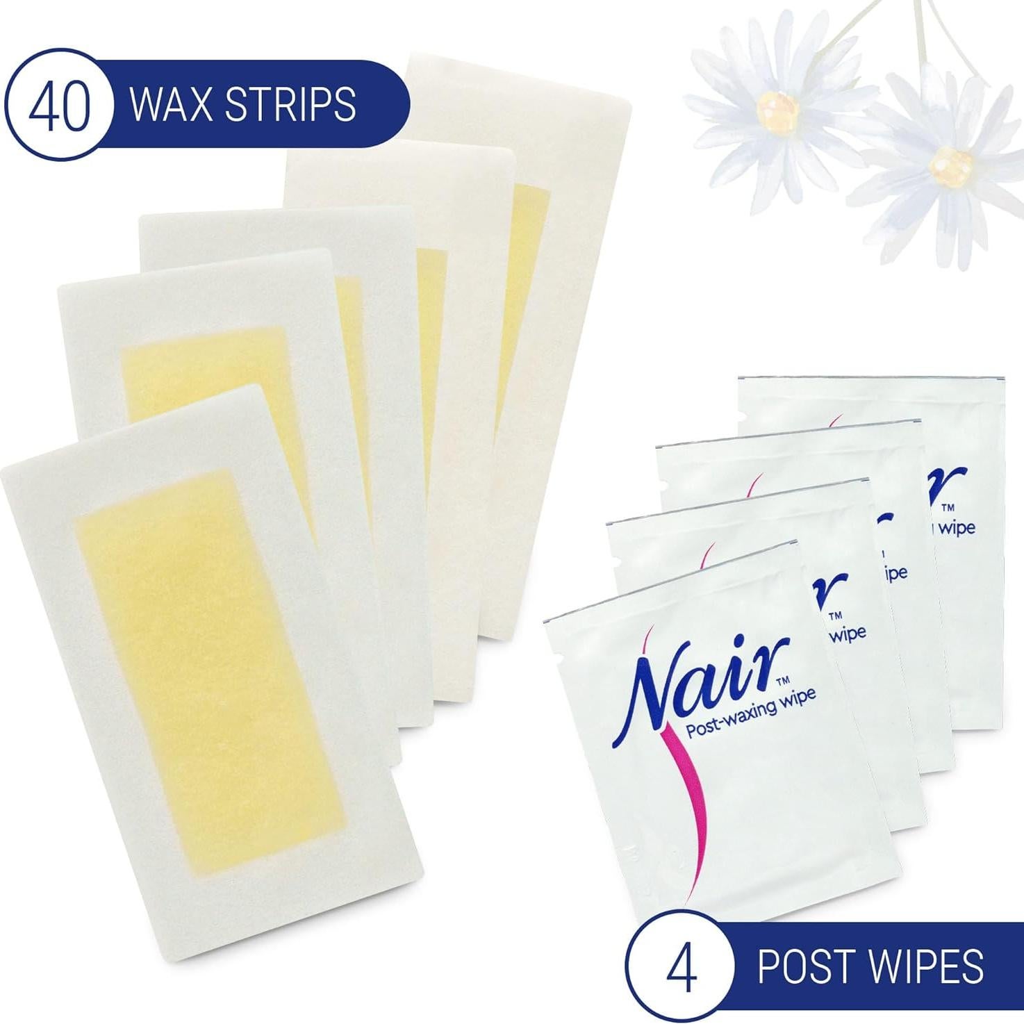 Ceras Depilatorias Nair Piel Sensible 40 Unidades