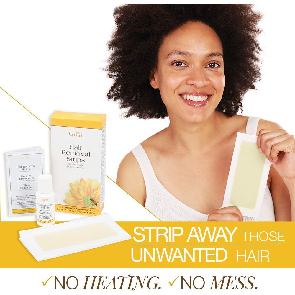 Cintas Depilatorias GiGi para el Cuerpo - Kit 12 Cintas