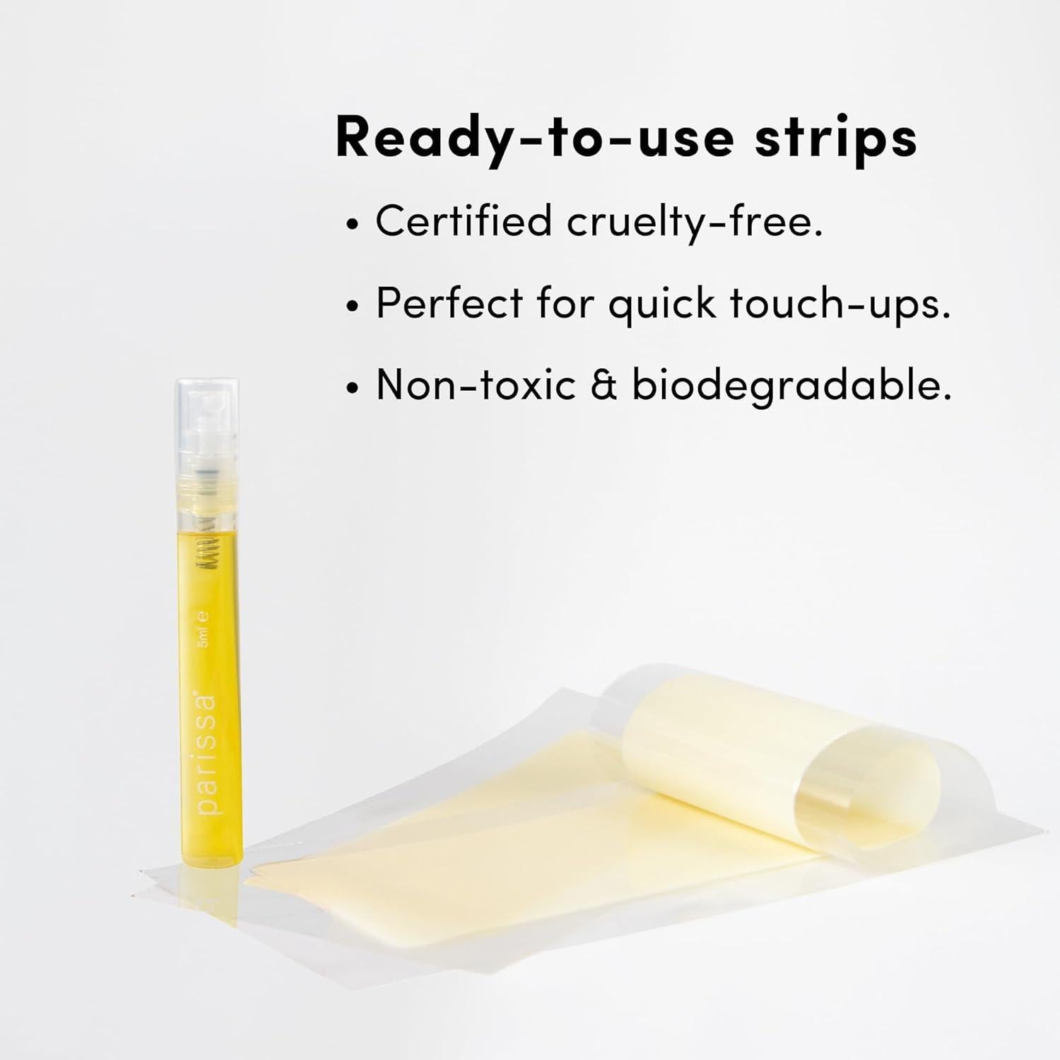 Kit de Cera para Piernas y Cuerpo Parissa 48 Tiras Biodegradables