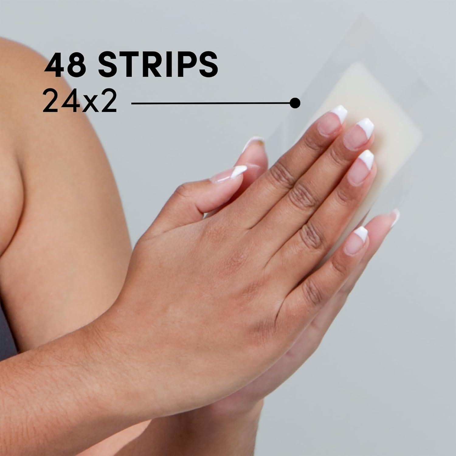 Kit de Cera para Piernas y Cuerpo Parissa 48 Tiras Biodegradables