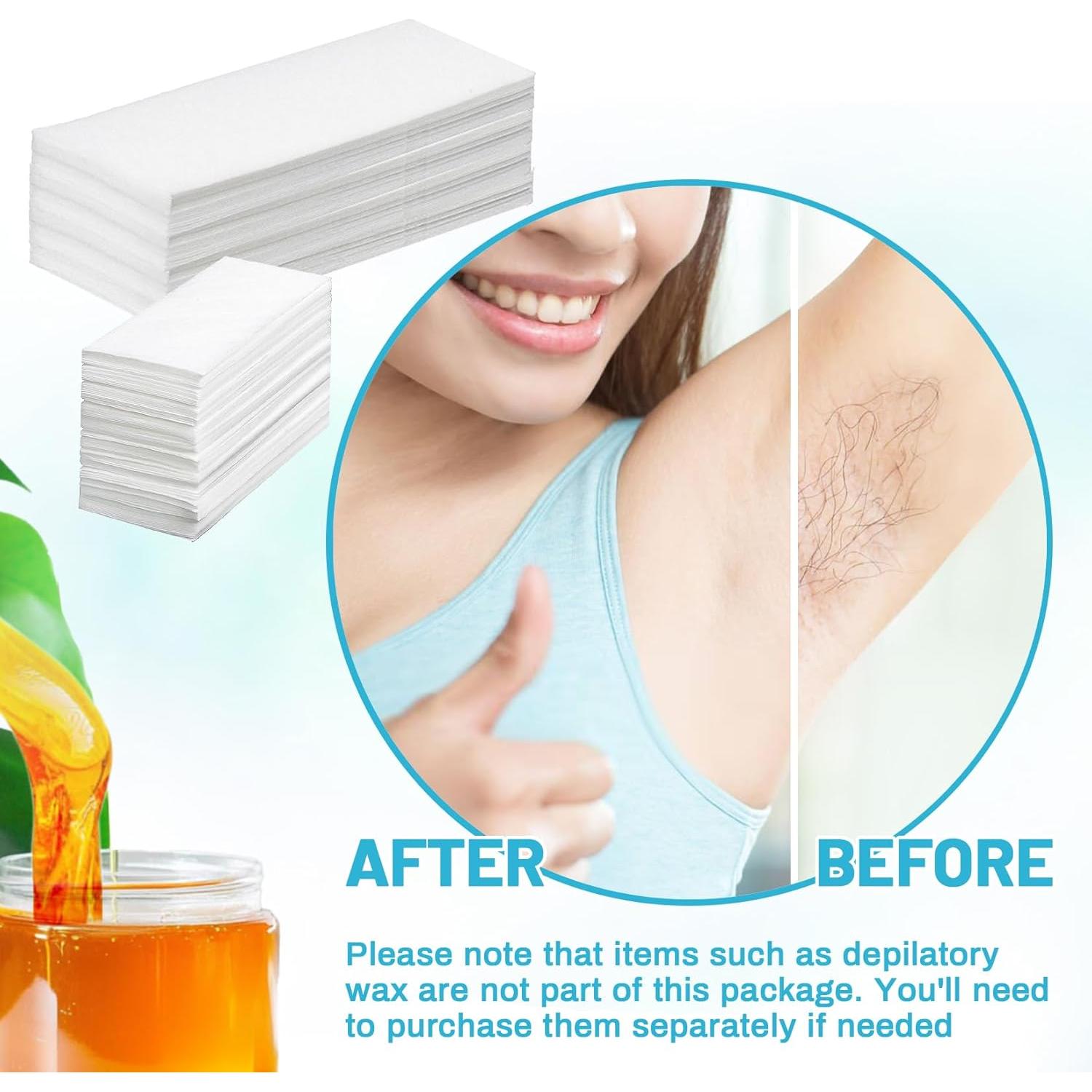 350 Tiras de Cera Depilación Fleece YYZ - Piel Sensible