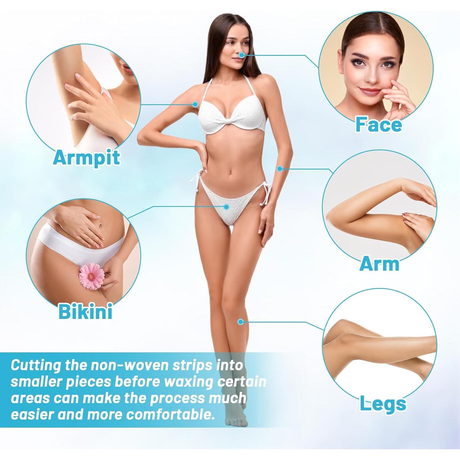 350 Tiras de Cera Depilación Fleece YYZ - Piel Sensible