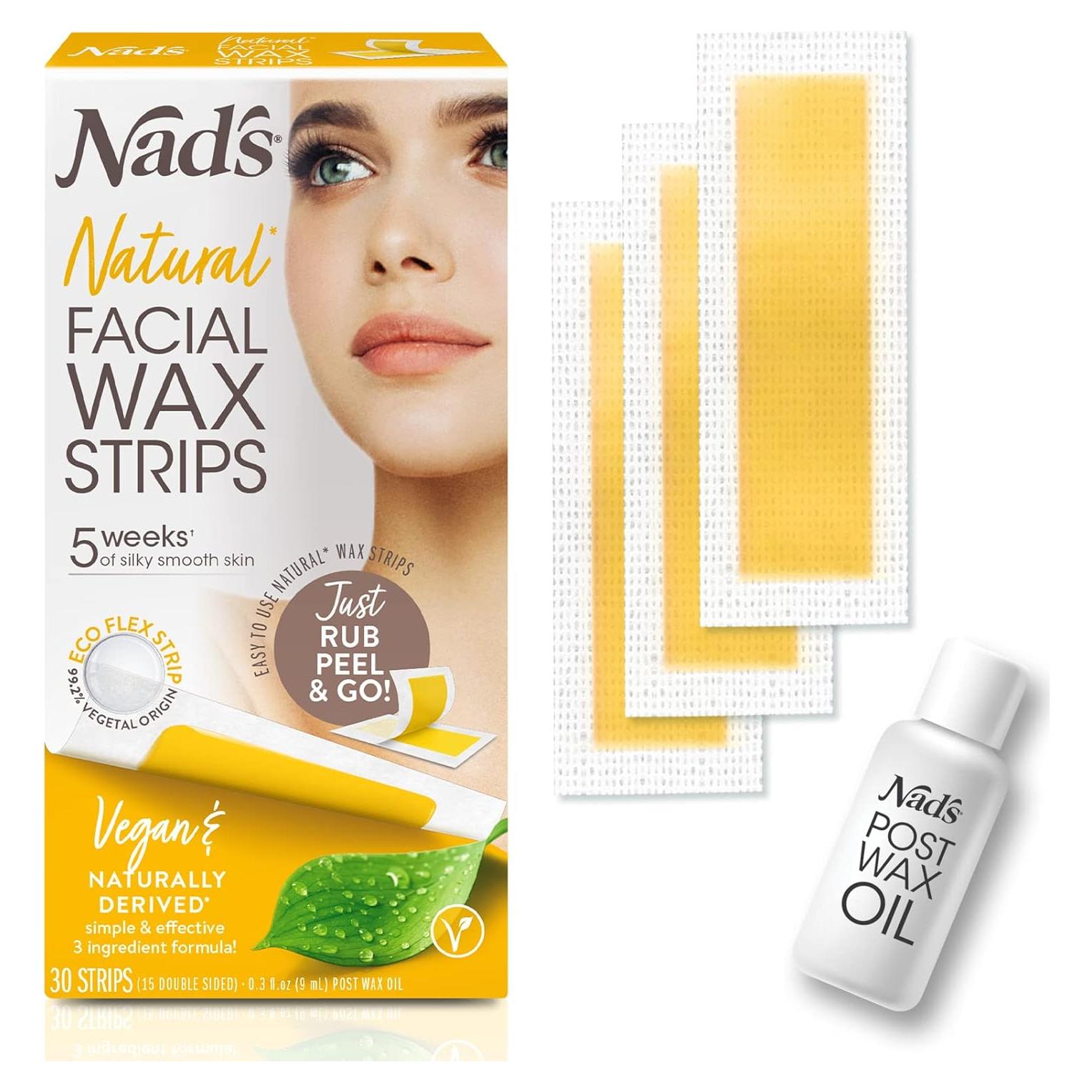 Cintas de Cera Facial Nad's - Natural 30 Cuentas