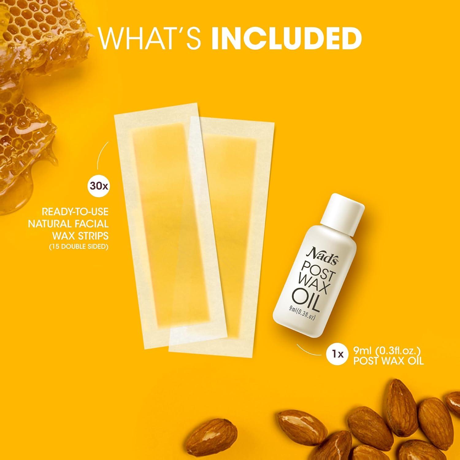 Cintas de Cera Facial Nad's - Natural 30 Cuentas