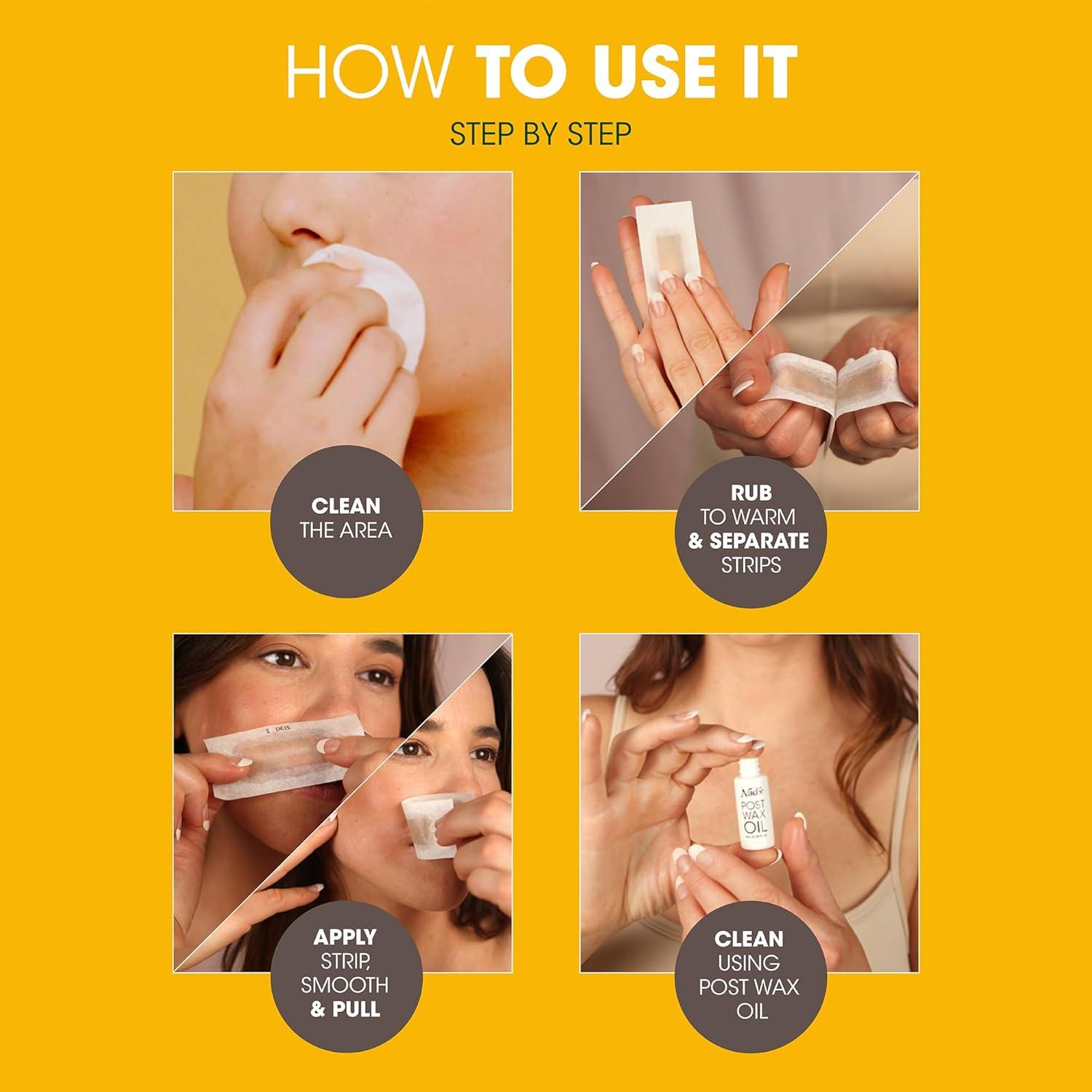 Cintas de Cera Facial Nad's - Natural 30 Cuentas