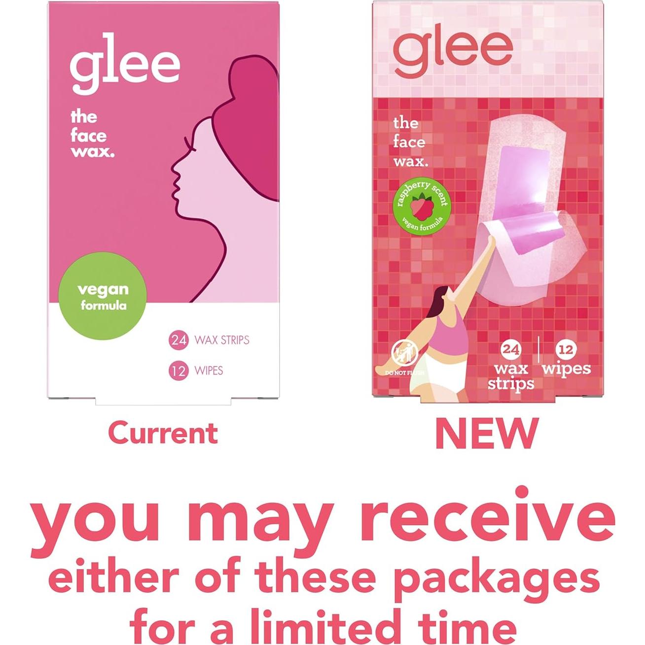 Cera Depilatoria en Tiras Glee Joy para Rostro - 24 Tiras