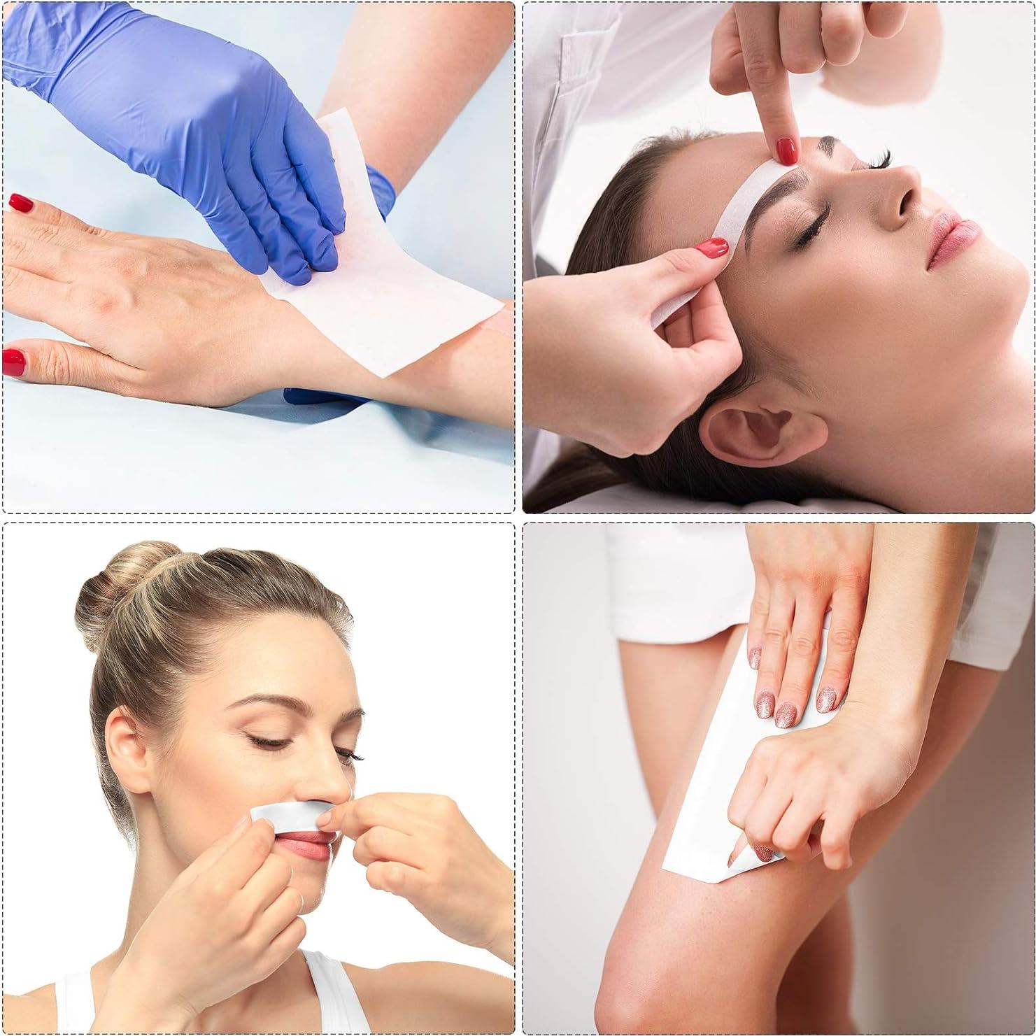 400 Tiras de Cera No Tejidas Maitys para Depilación Facial y Corporal