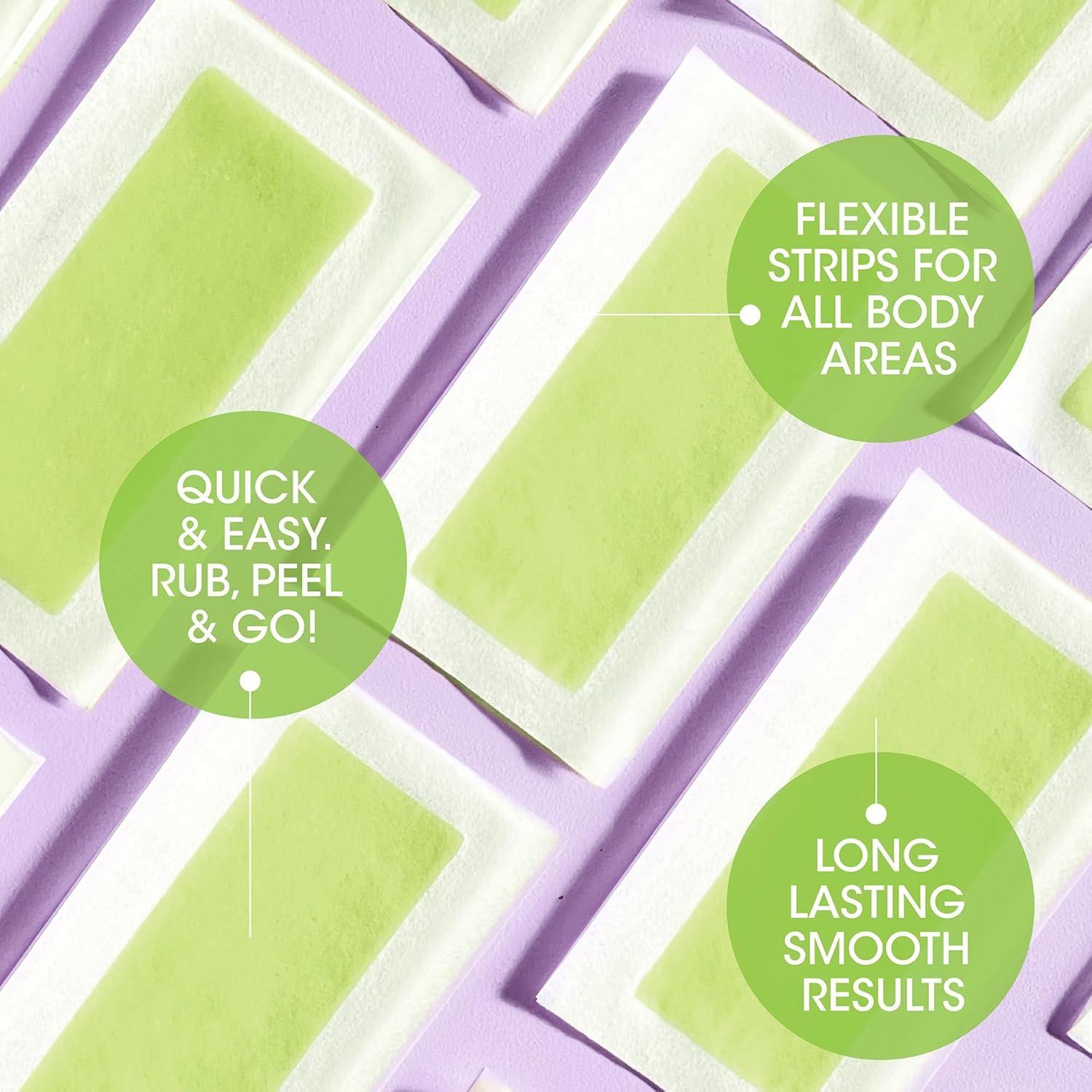 Cintas de Cera Corporal Nad's 20 Cintas + 4 Toallitas Aceite