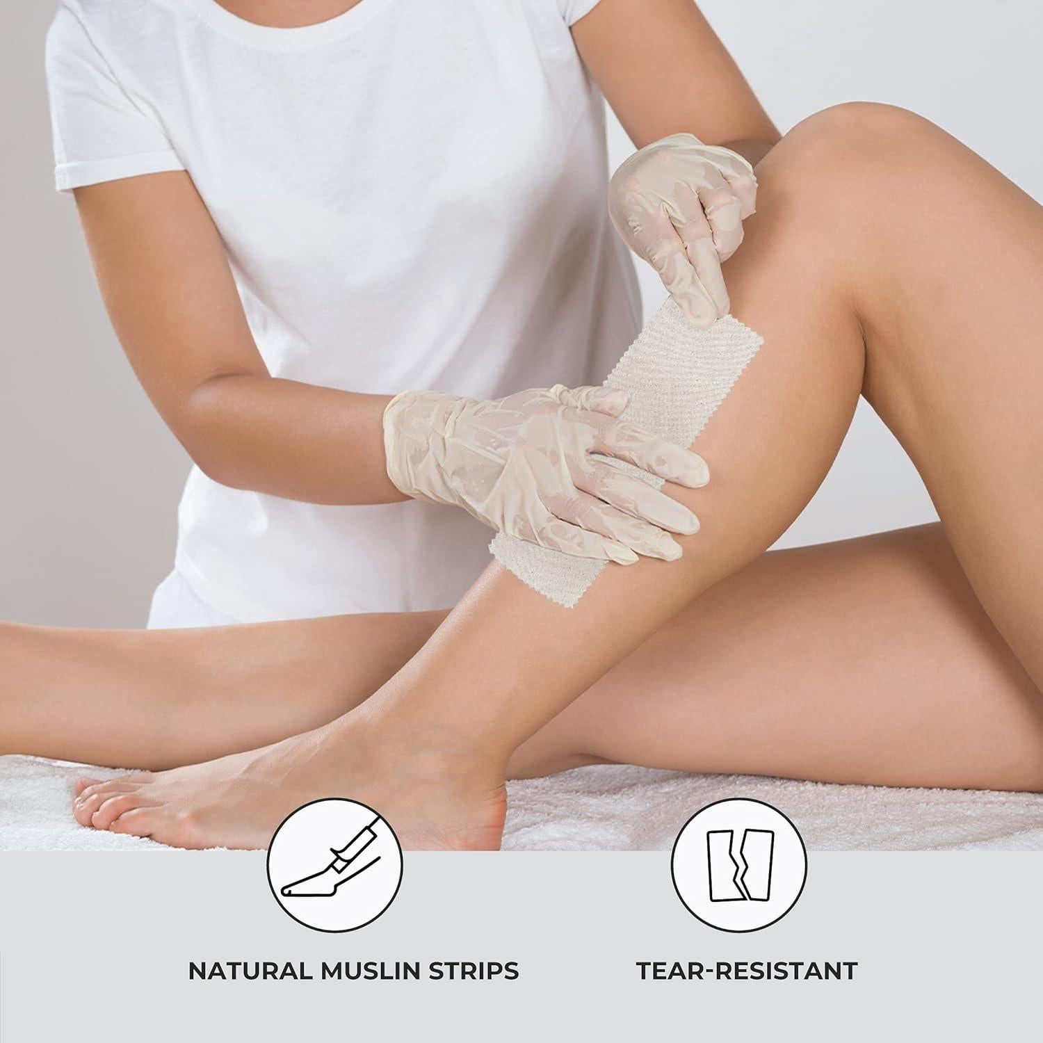 Tiras de Epilación Muselina ForPro 100 unidades 7,62x22,86 cm