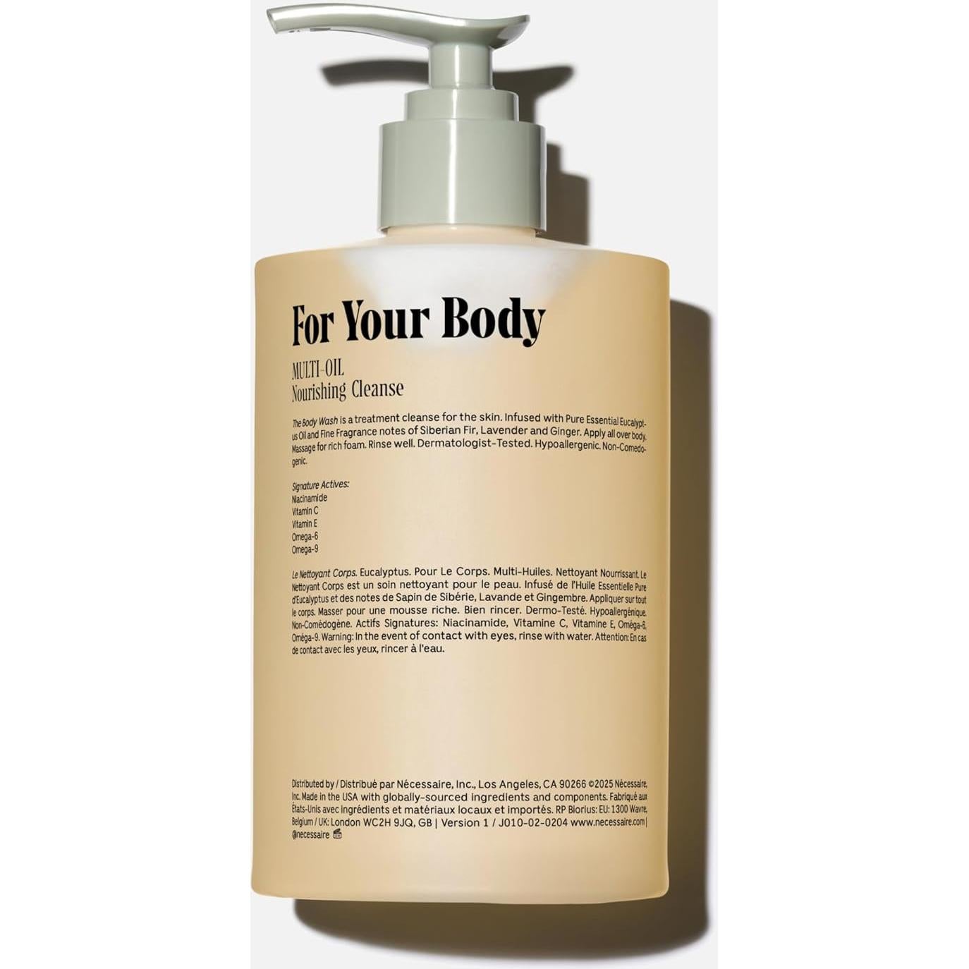 Gel de Ducha Eucalipto Nécessaire 500 ml Hipoalergénico