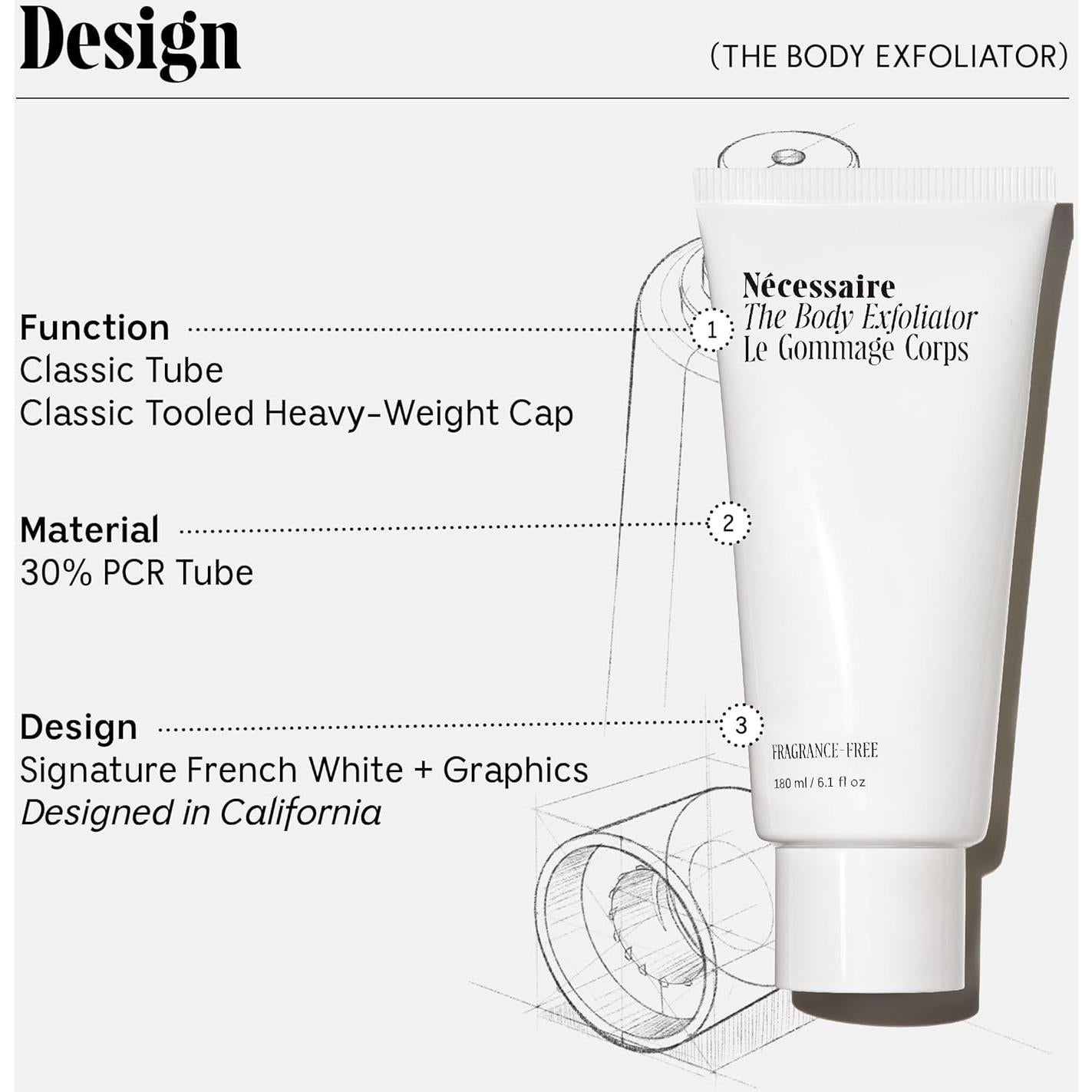 Exfoliante Corporal Nécessaire Eucalipto 180 ml AHA BHA PHA