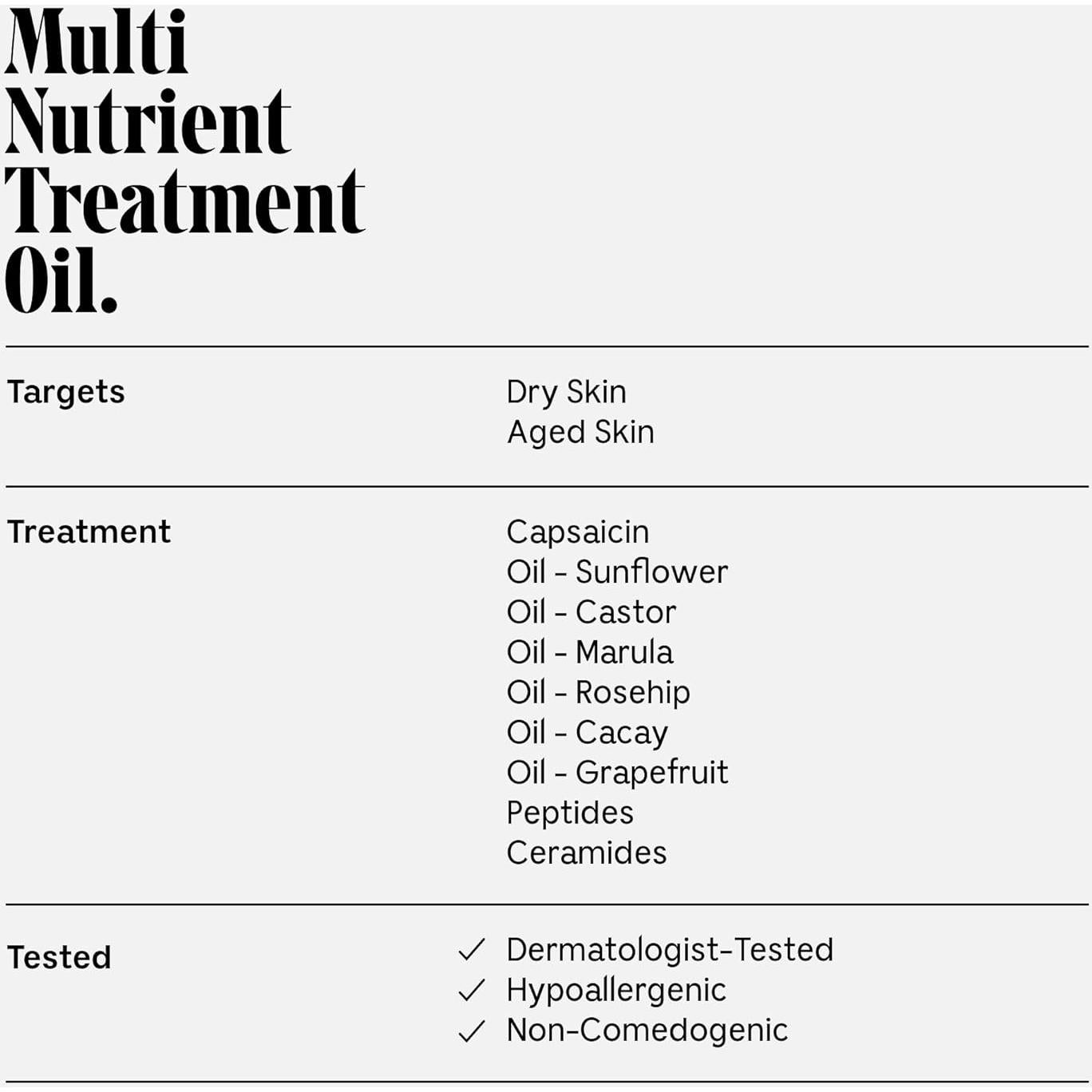 Nécessaire Aceite Corporal Multi-Nutriente 150ml Piel Radiante
