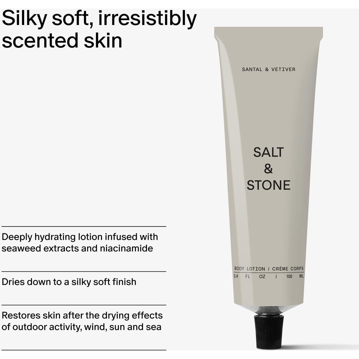 Loción Corporal Salt & Stone 100 ml - Sándalo y Vetiver