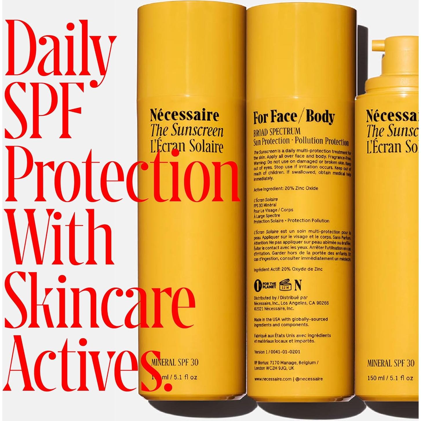 Protector Solar Mineral SPF 30 Nécessaire 145 g Cuerpo