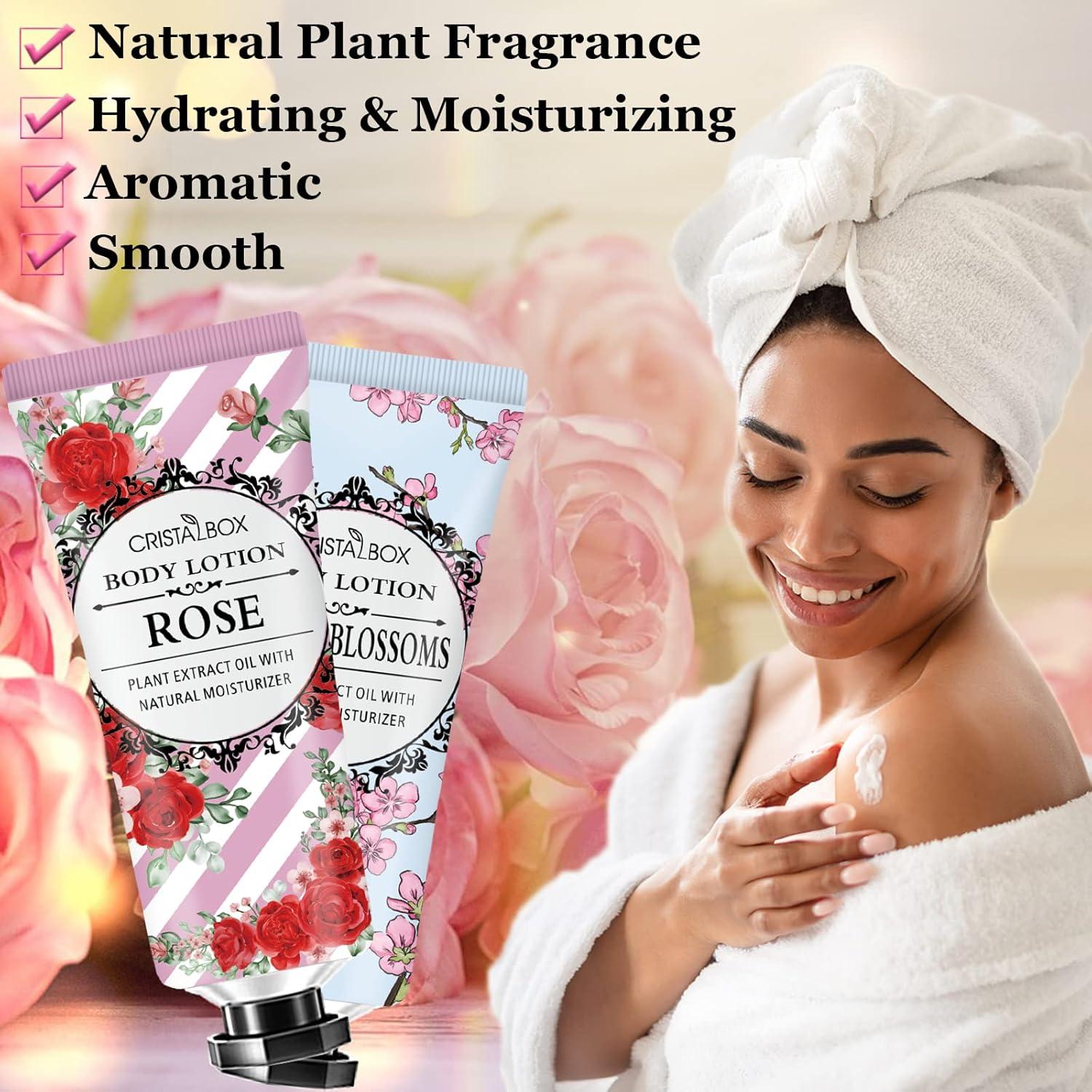 Paquete de 36 lociones corporales hidratantes CRISTALBOX