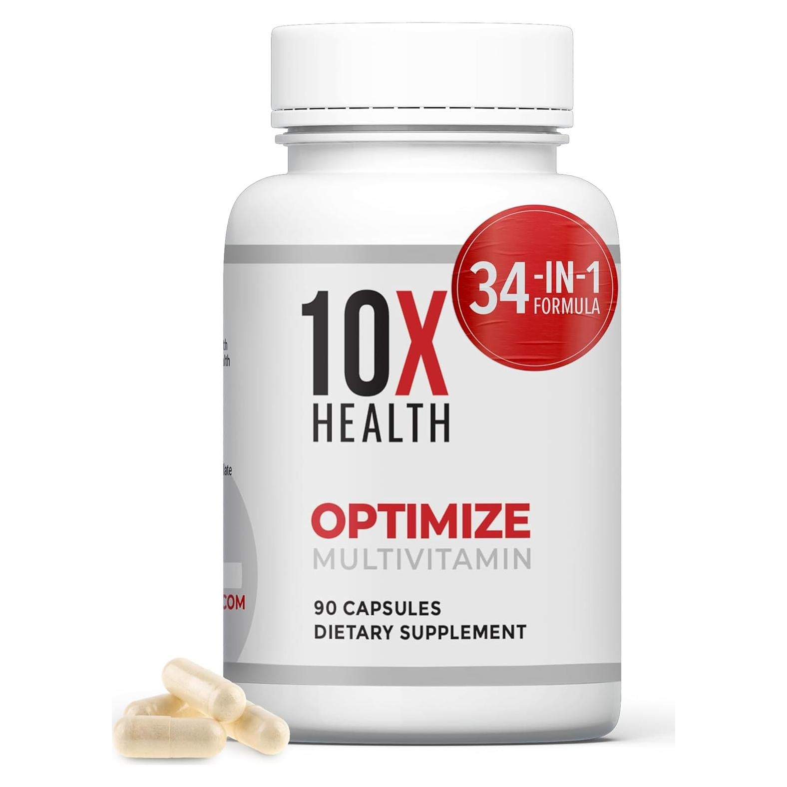 Multivitamínico Metilado 10X Salud 34 en 1 - 90 Cápsulas