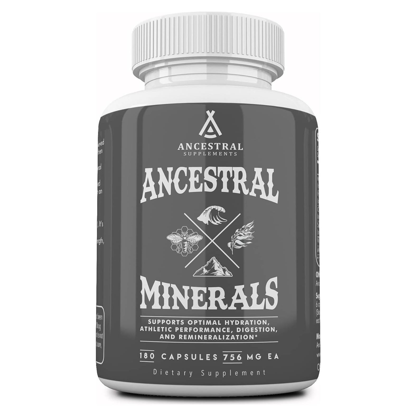 Suplementos Minerales Ancestrales con Magnesio y Electrolitos 180 Cápsulas