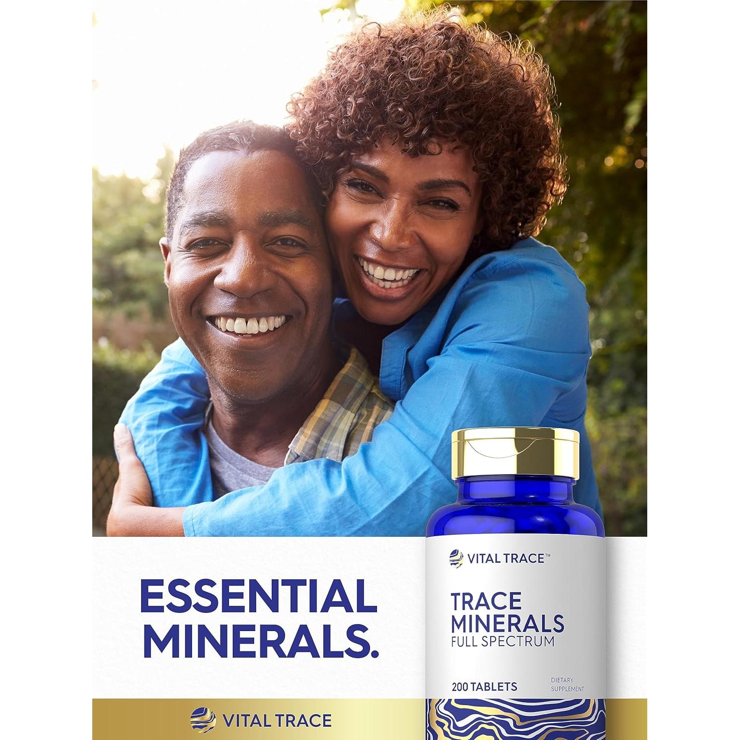 Suplemento de Minerales Traza Carlyle 200 Tabletas Sin OGM