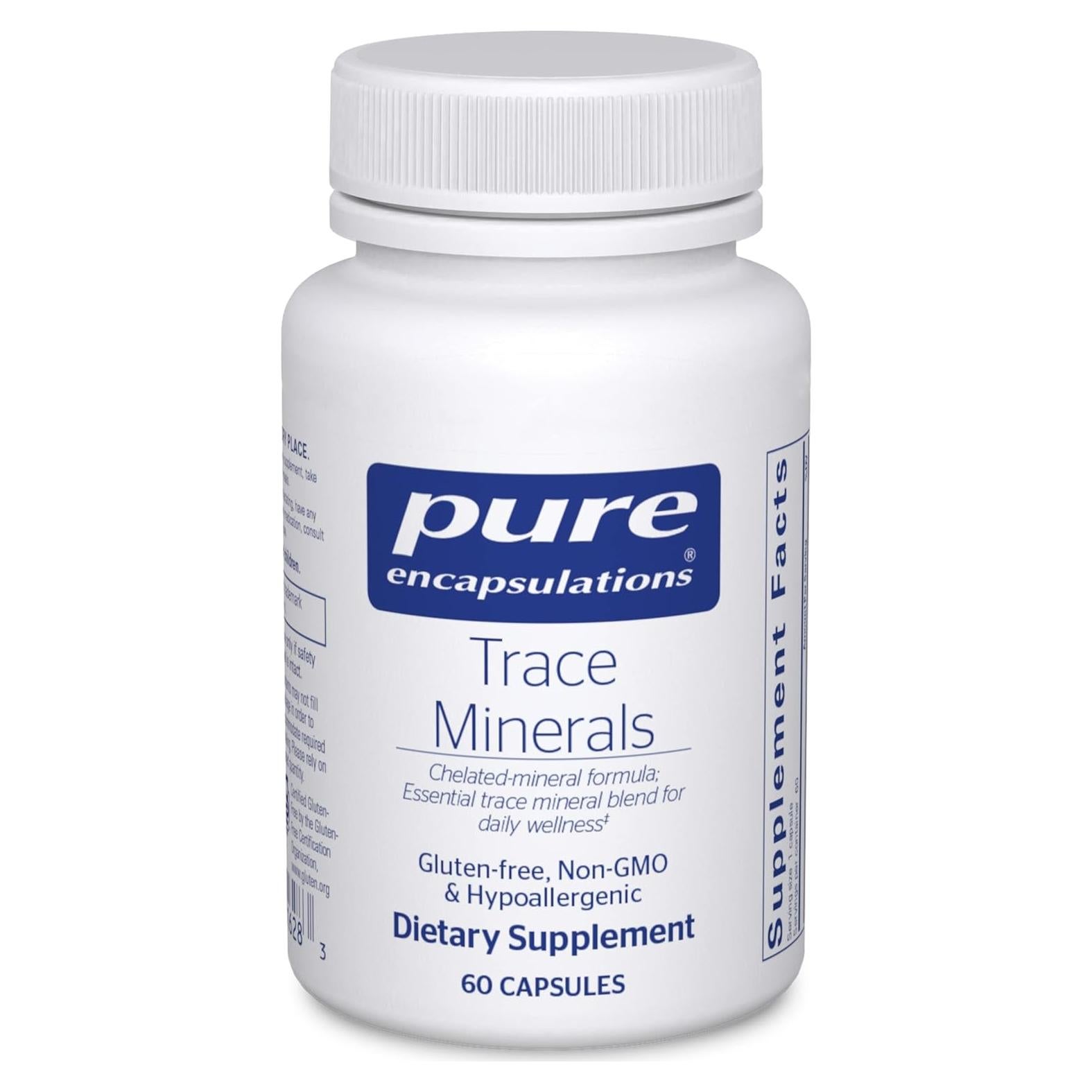 Minerales Traza Pure Encapsulations - Multimineral Vegano 60 Cápsulas