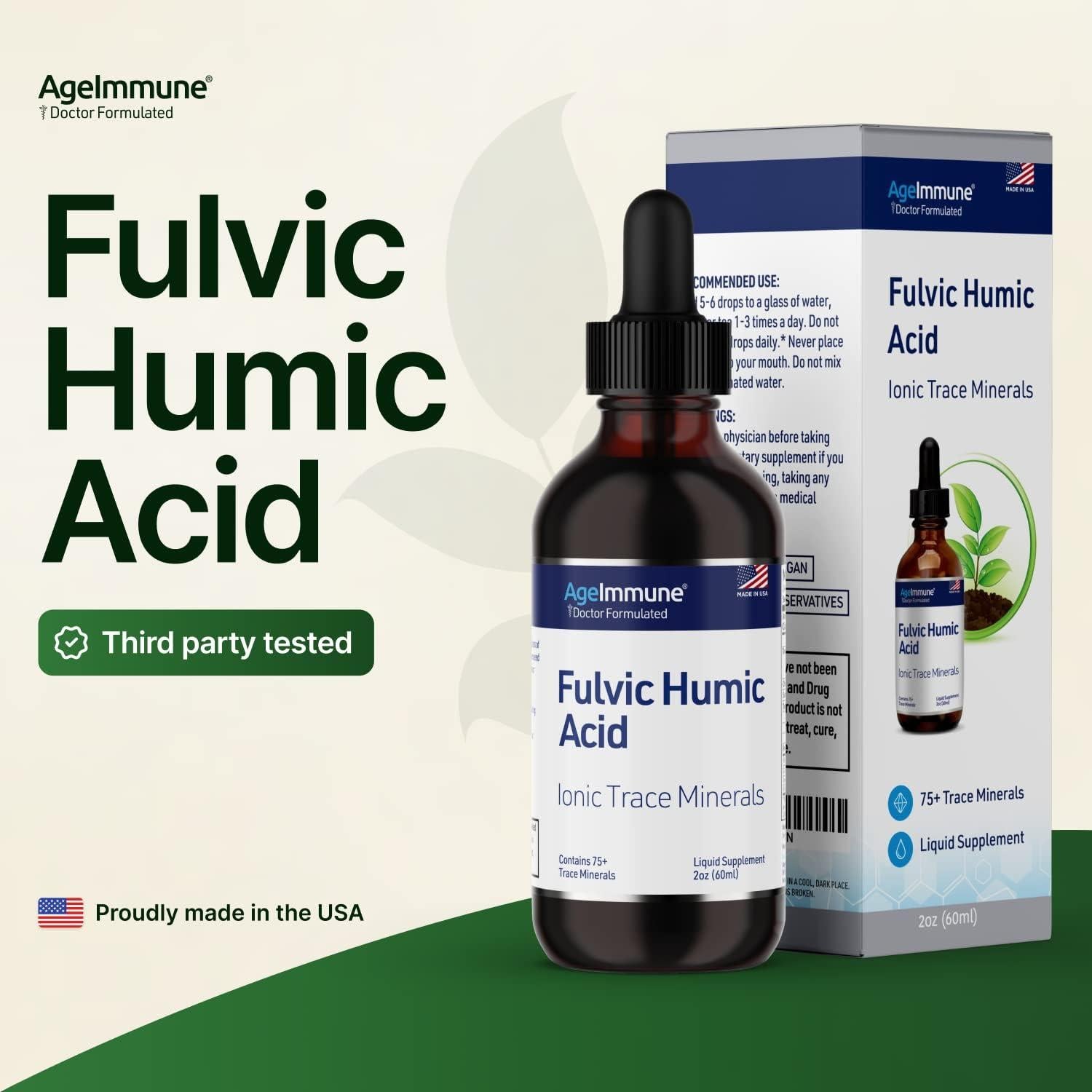 Ácido Fulvico y Minerales Traza Age Immune 59 ml