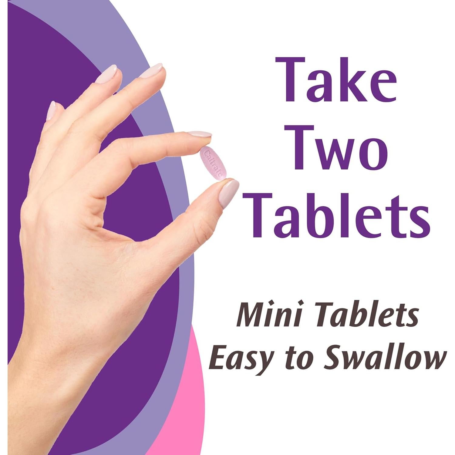 Caltrate Minis 600mg + D3 Suplemento de Calcio 150 Tabletas