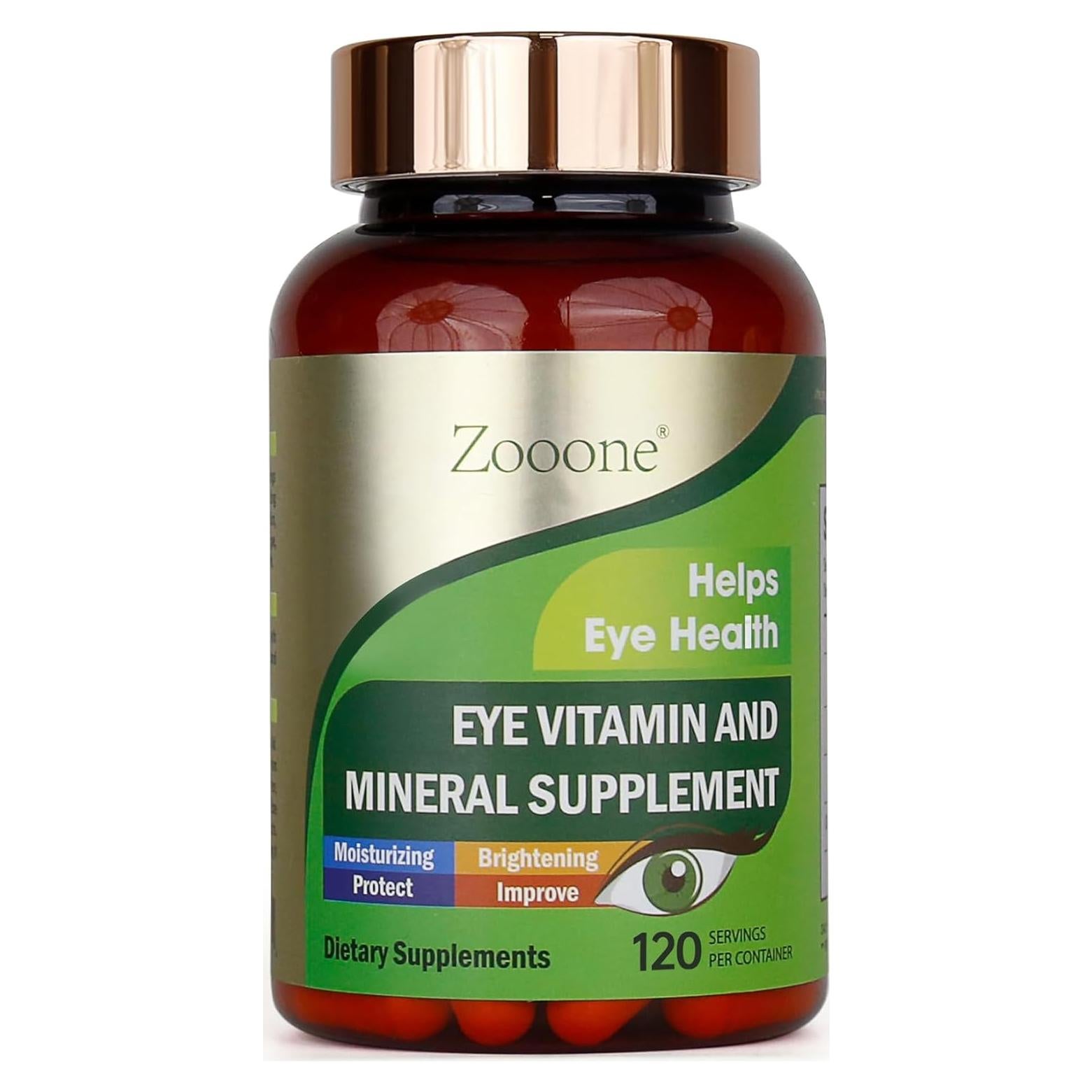 Suplemento de Vitaminas Zooone 120 Caps Luteína Salud Ocular