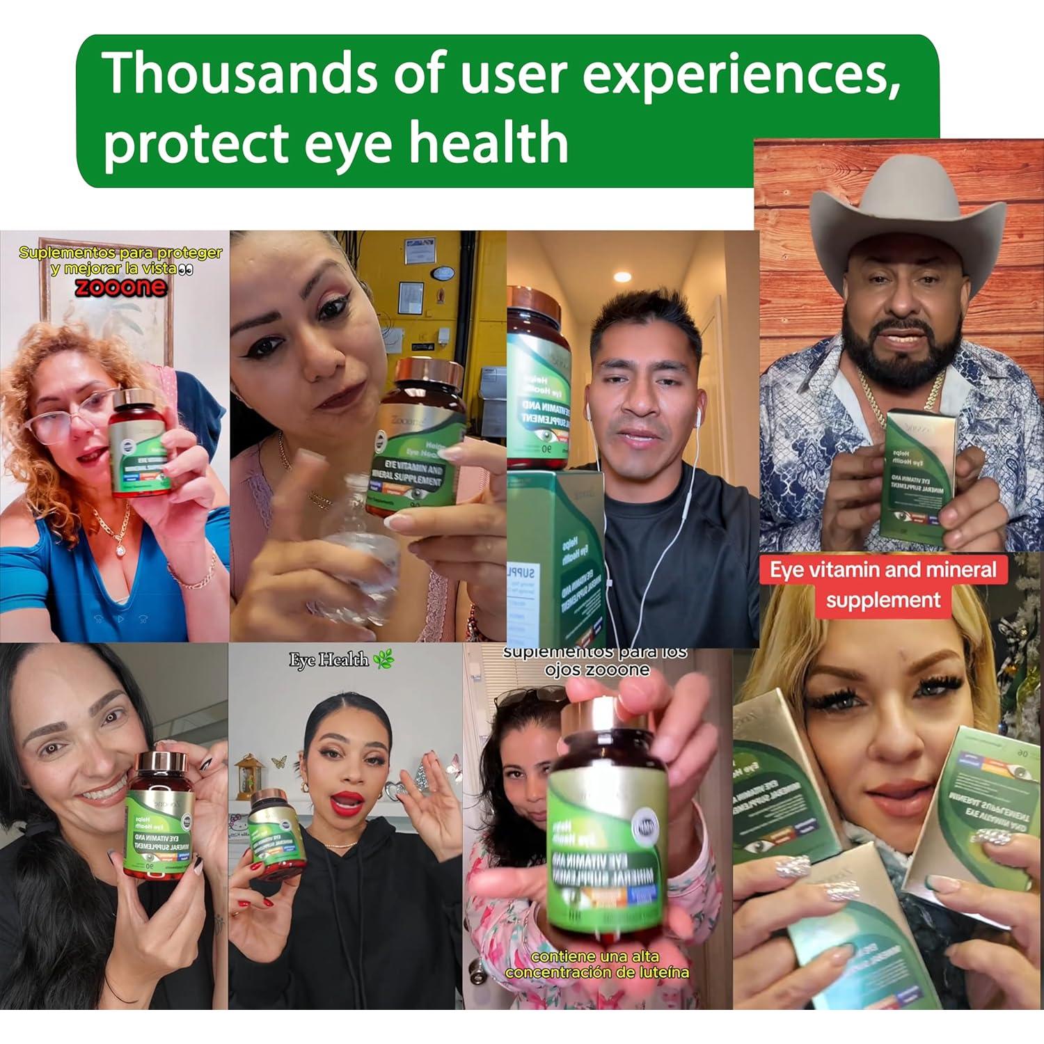 Suplemento de Vitaminas Zooone 120 Caps Luteína Salud Ocular