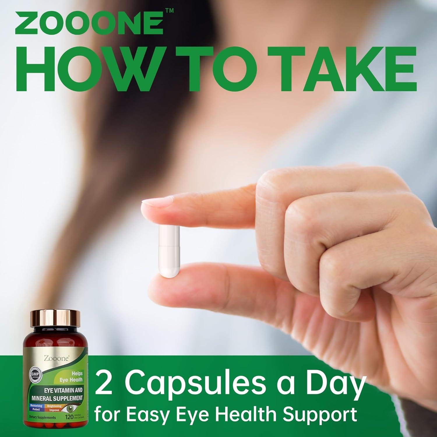 Suplemento de Vitaminas Zooone 120 Caps Luteína Salud Ocular