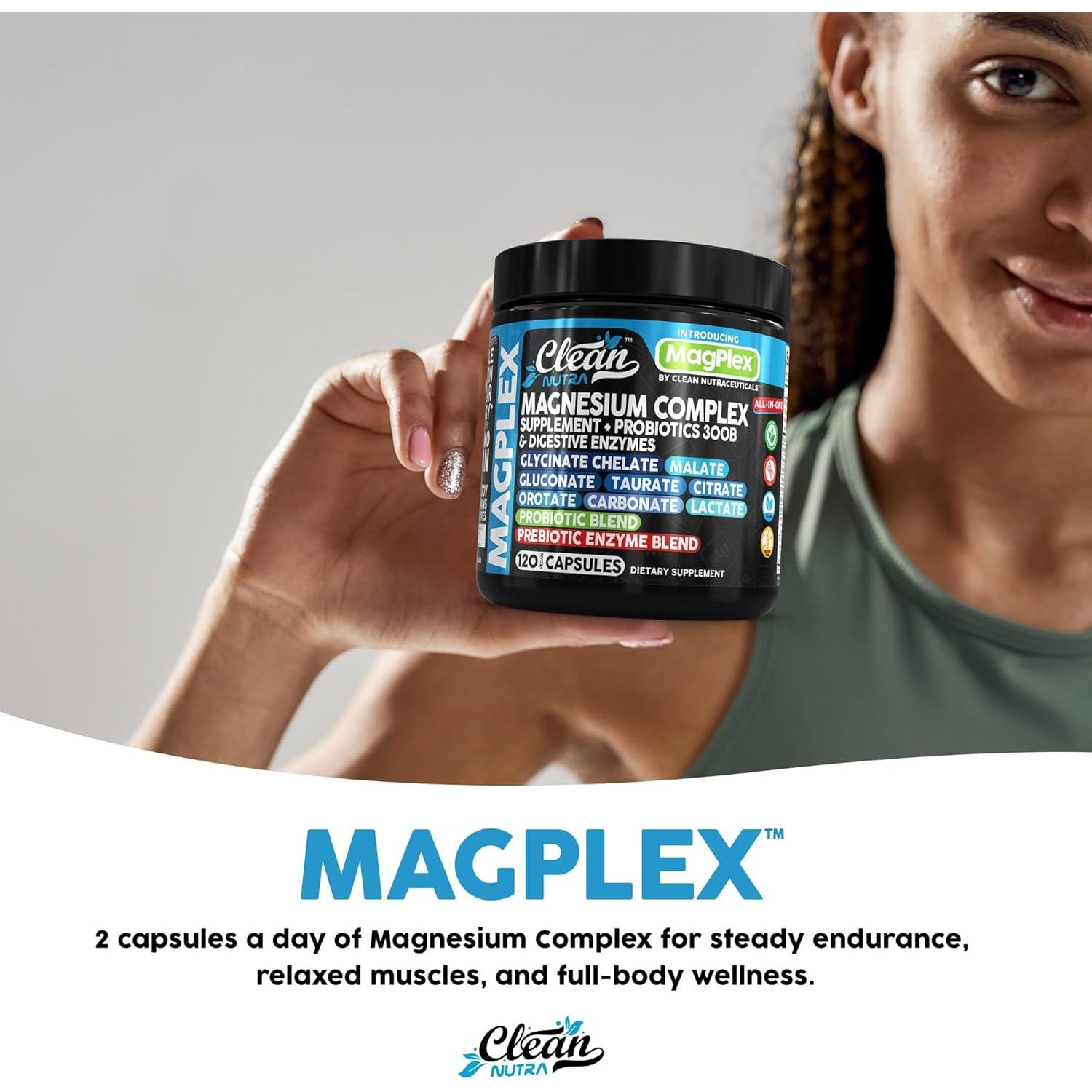 Suplemento de Magnesio 8 en 1 Clean Nutra 45 g