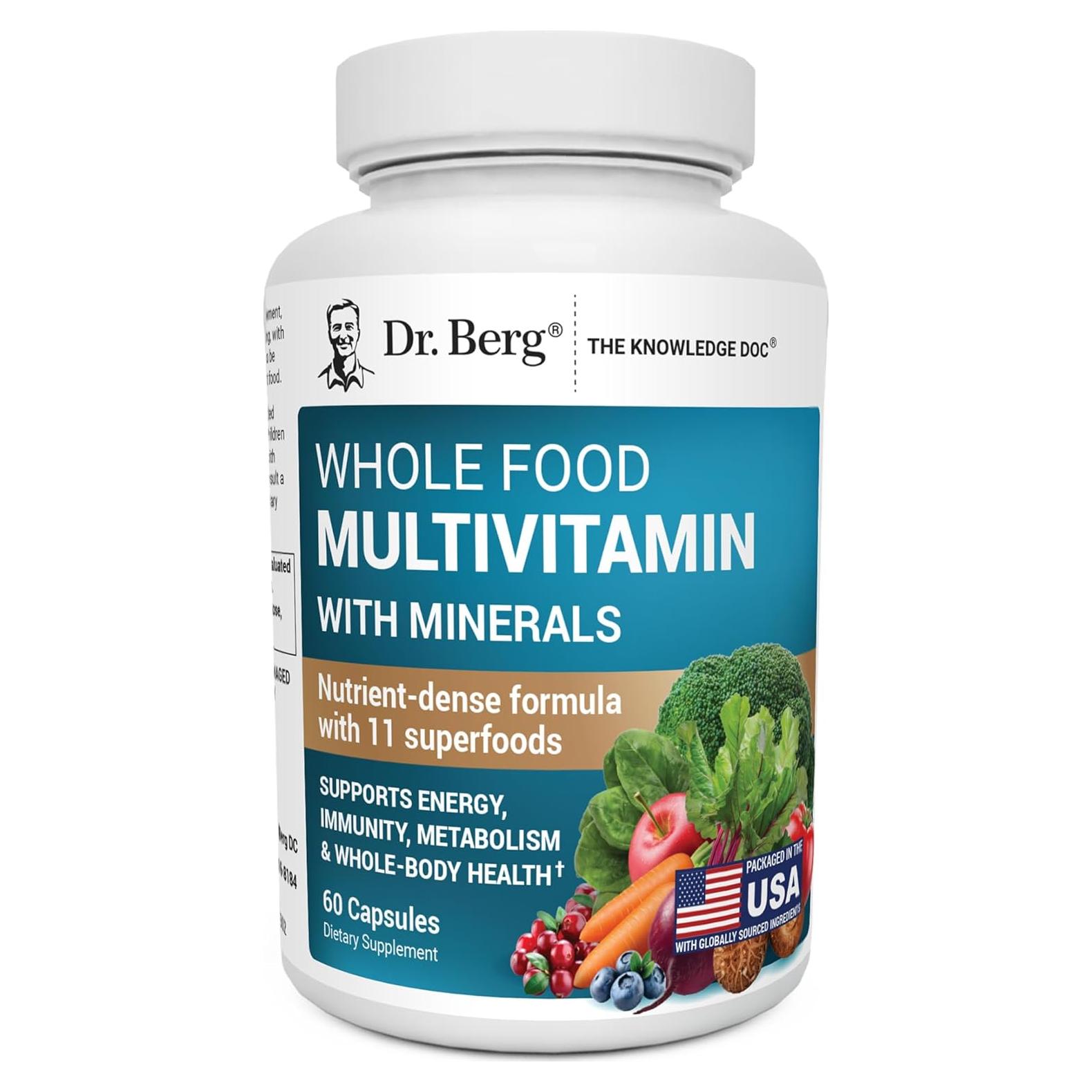 Multivitamina Integral Dr. Berg 60 Cápsulas - Hombres y Mujeres