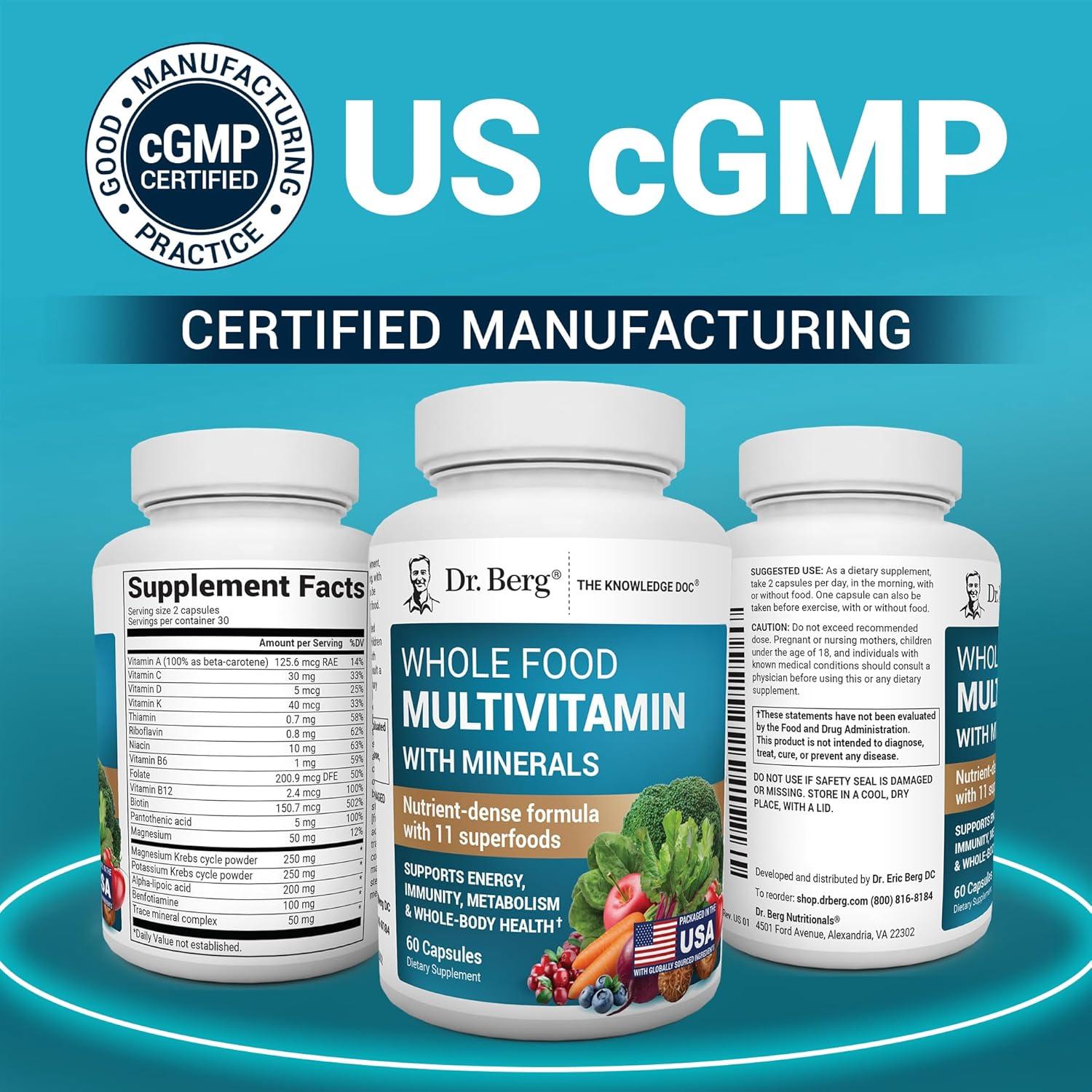 Multivitamina Integral Dr. Berg 60 Cápsulas - Hombres y Mujeres