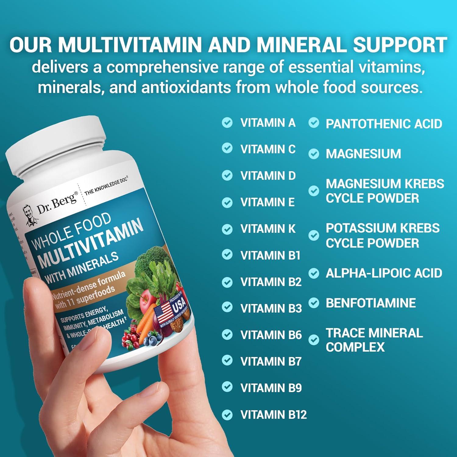 Multivitamina Integral Dr. Berg 60 Cápsulas - Hombres y Mujeres