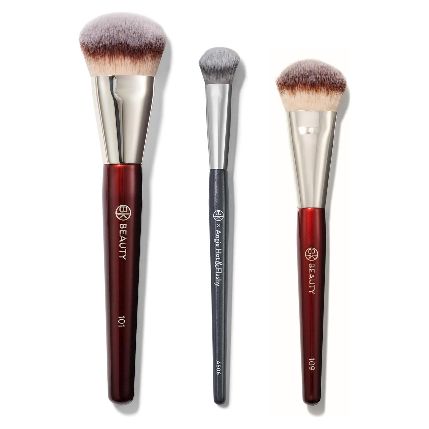 Conjunto de Brochas BK Beauty A506, 101 y 109 - Maquillaje Profesional