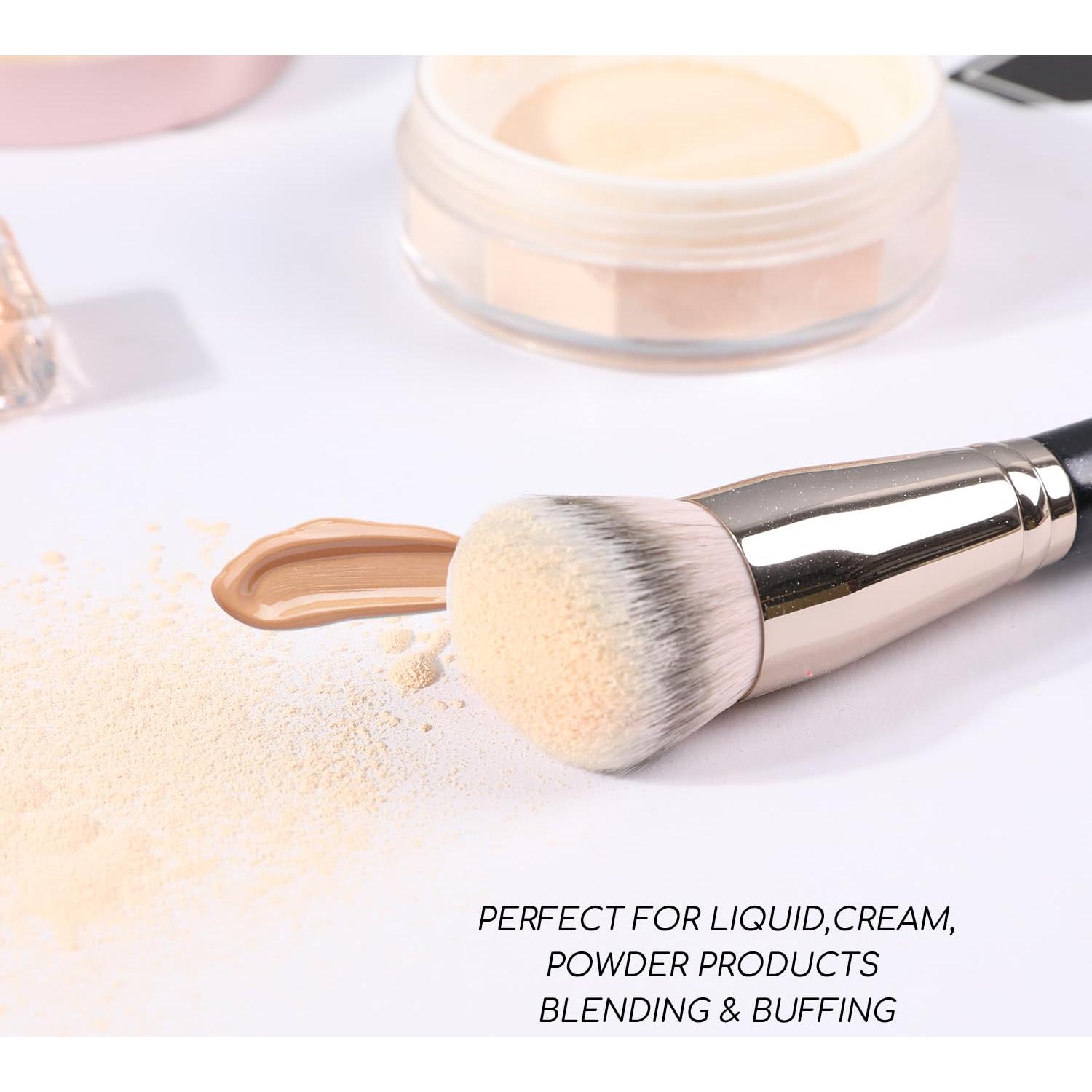 Brocha de Fundación Inclinada ENERGY - Cerdas Sintéticas Suaves