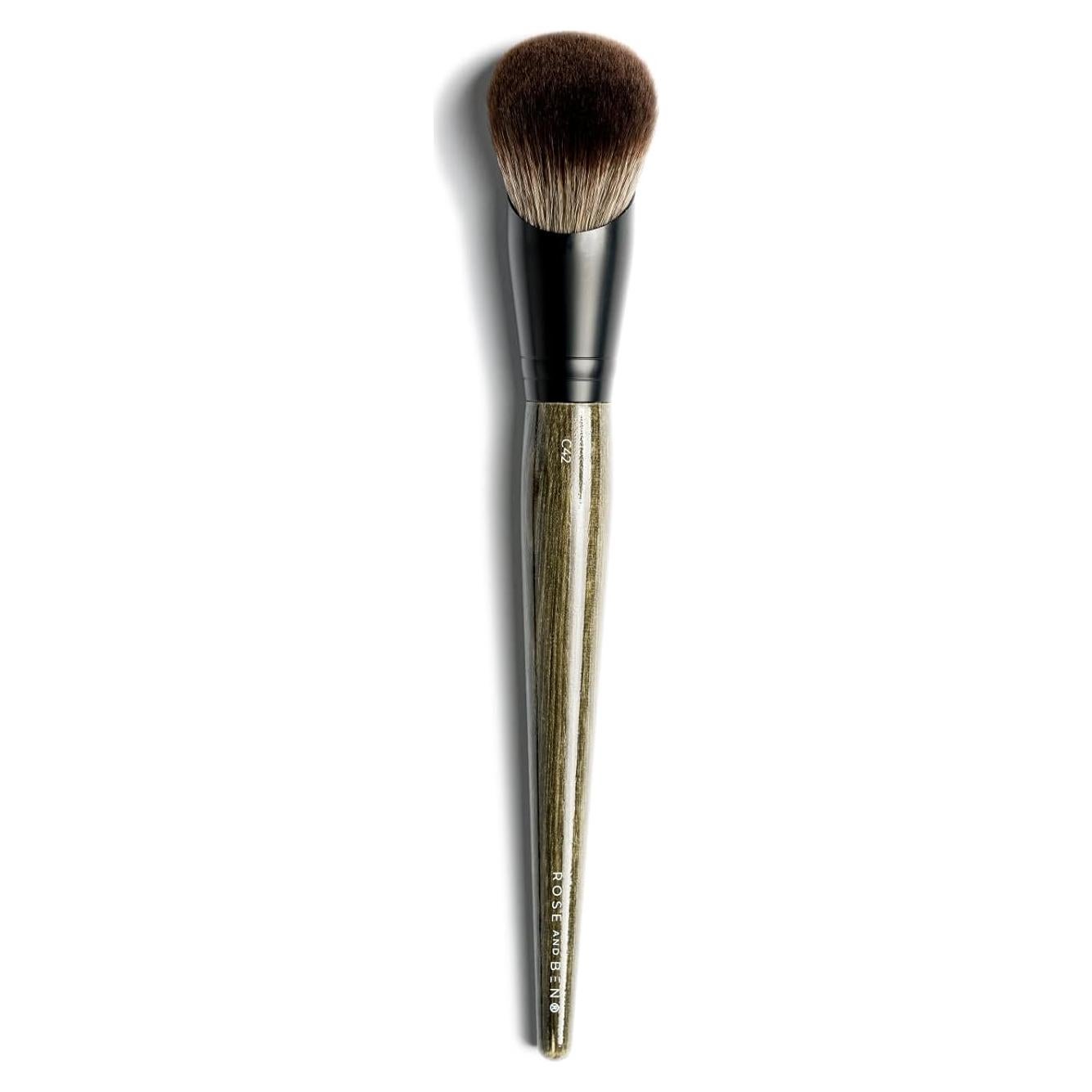 Brocha Profesional para Base C42 Rose y Ben Beauty - Vegan