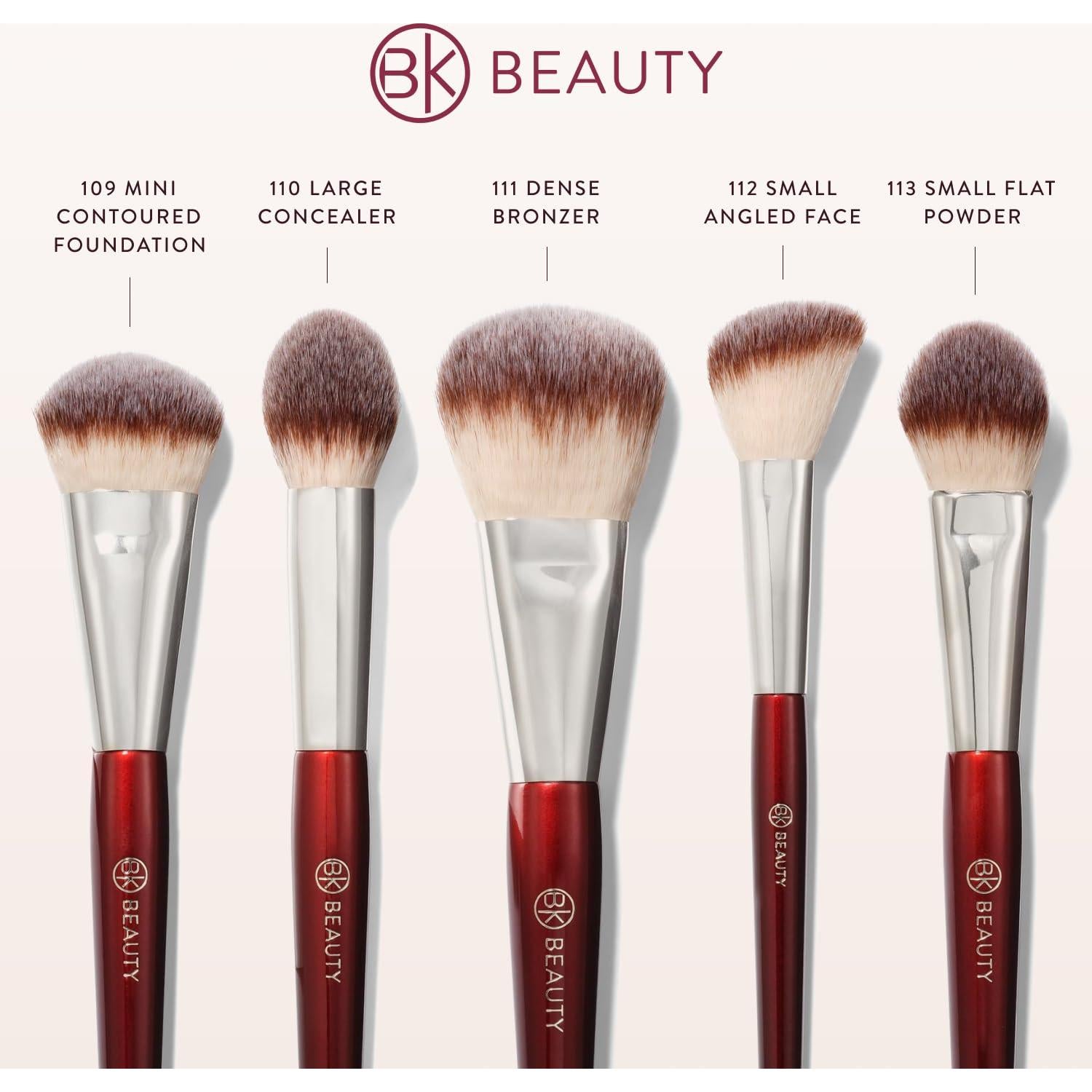 Juego de Brochas de Maquillaje BK Beauty 5PC Profesional