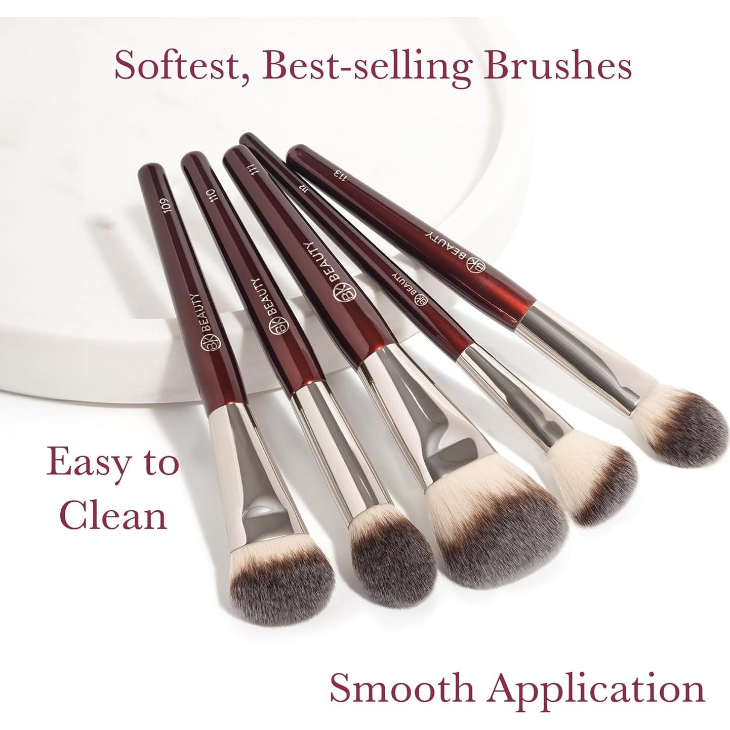 Juego de Brochas de Maquillaje BK Beauty 5PC Profesional