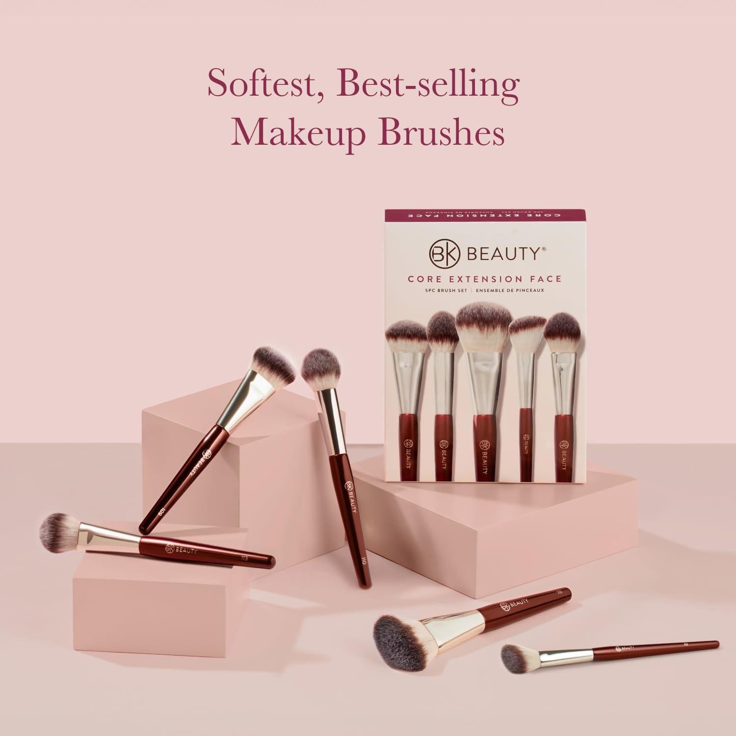 Juego de Brochas de Maquillaje BK Beauty 5PC Profesional