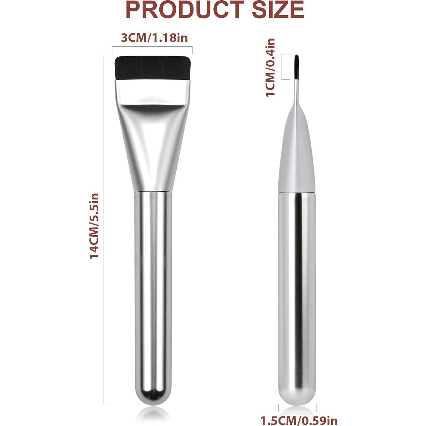 Brocha Plana para Base de Maquillaje BeautyFactor 14cm